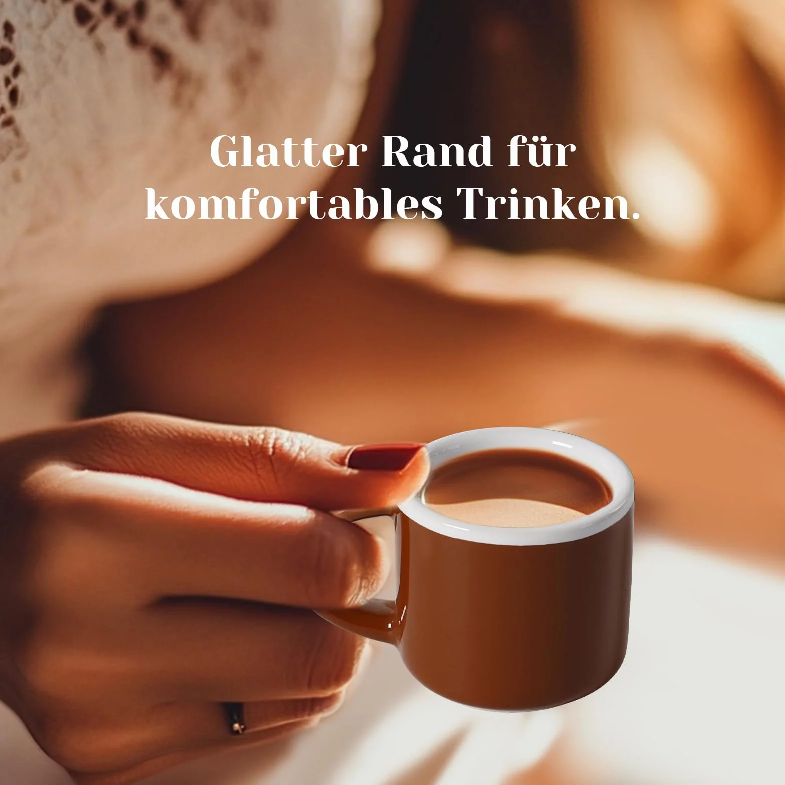 4-częściowy zestaw filiżanek do espresso, ceramiczne mini filiżanki do kawy, grube ścianki z uchwytem, idealne do kawy mokki, herbaty i mleka, idealne do domu i biura | kolorowe kubki do