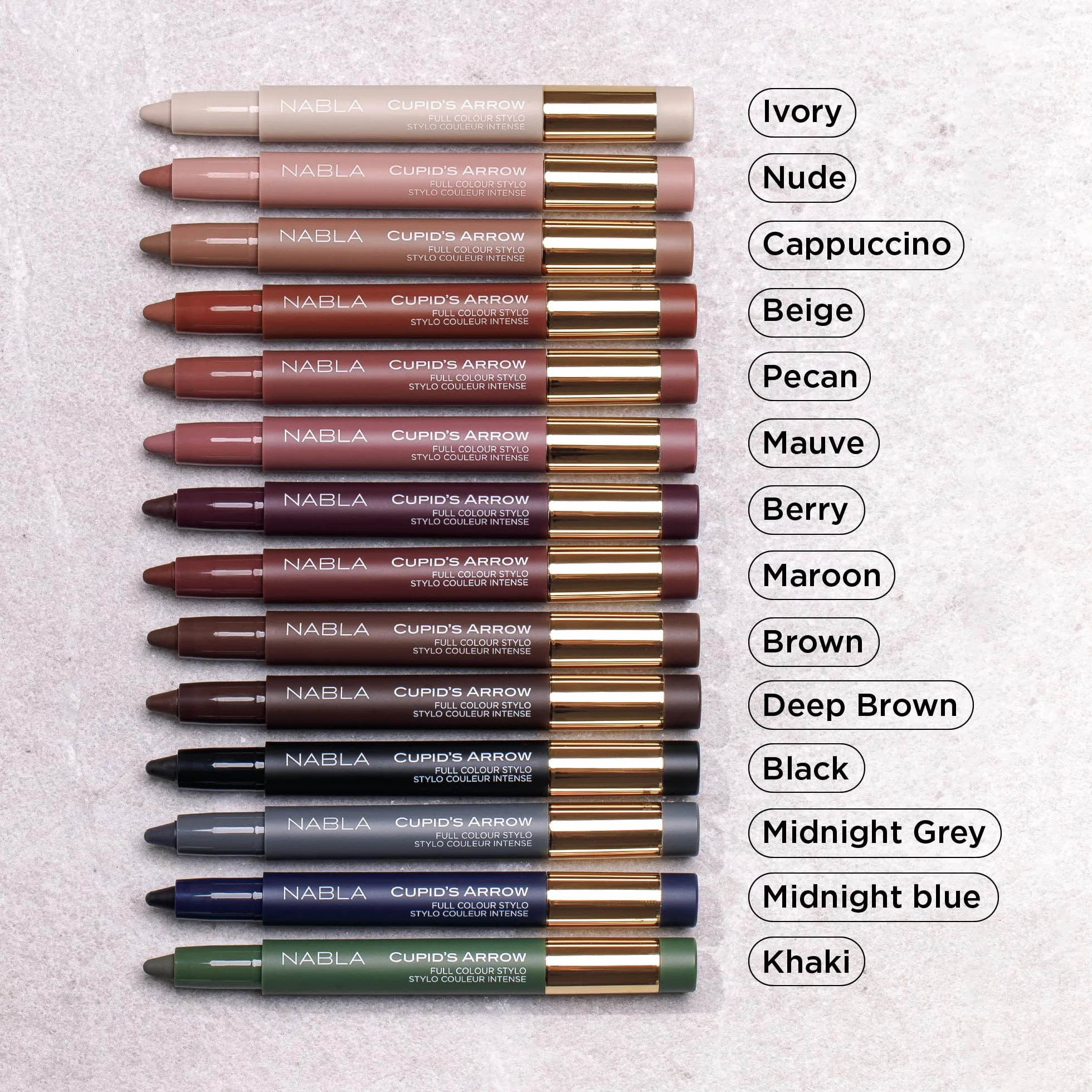 NABLA Cupid's Arrow Longwear Styl, 2-21 g, długotrwały eyeliner, uniwersalny cień do powiek o kremowej konsystencji i super pigmentacji | Makijaż zapewniający nieskazitelny wygląd, idealny prezent dla