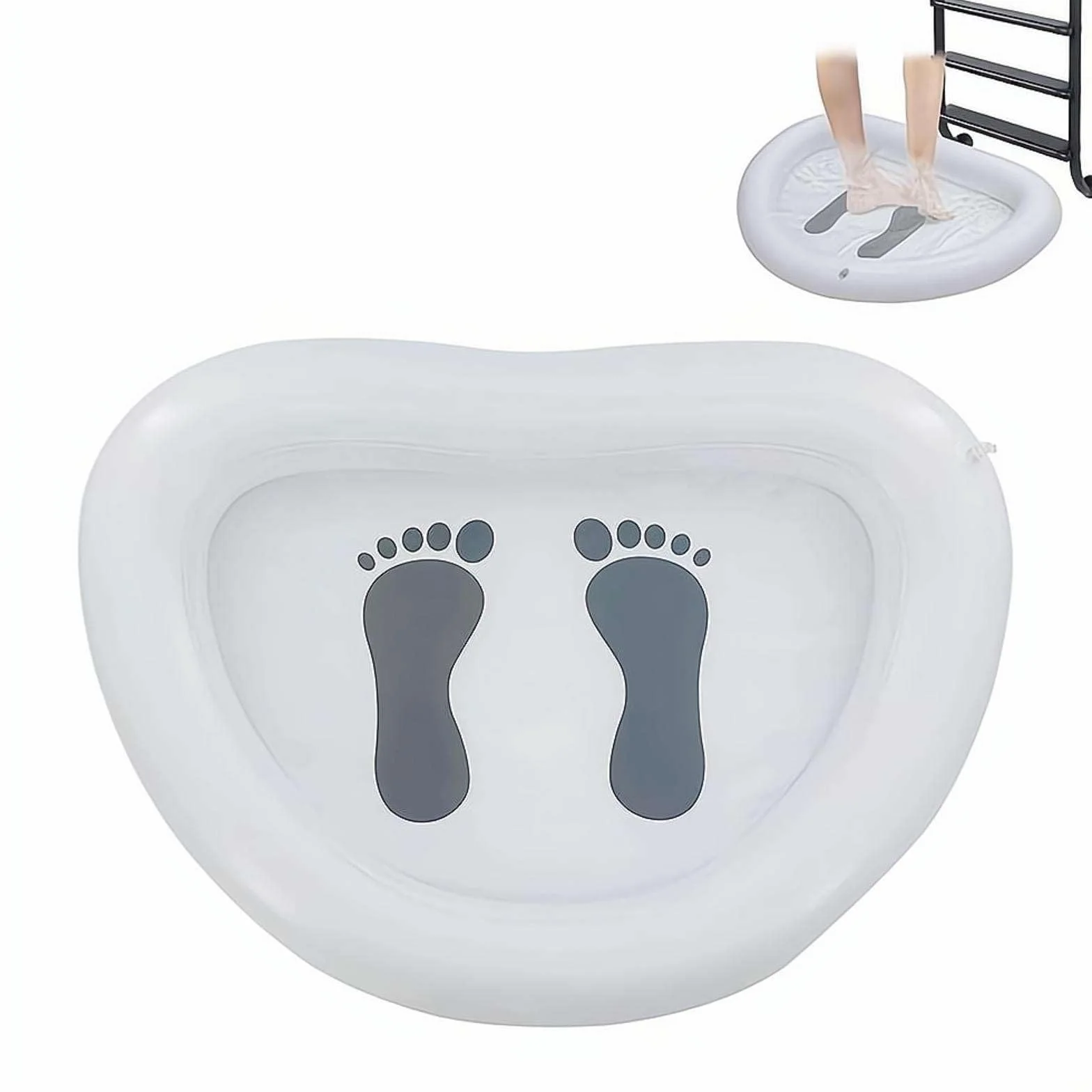 Nadmuchiwana umywalka do kąpieli stóp, basen do namaczania stóp umywalka wanna, przenośne baseny na tacę na wodę wanna Ent Feet Slide