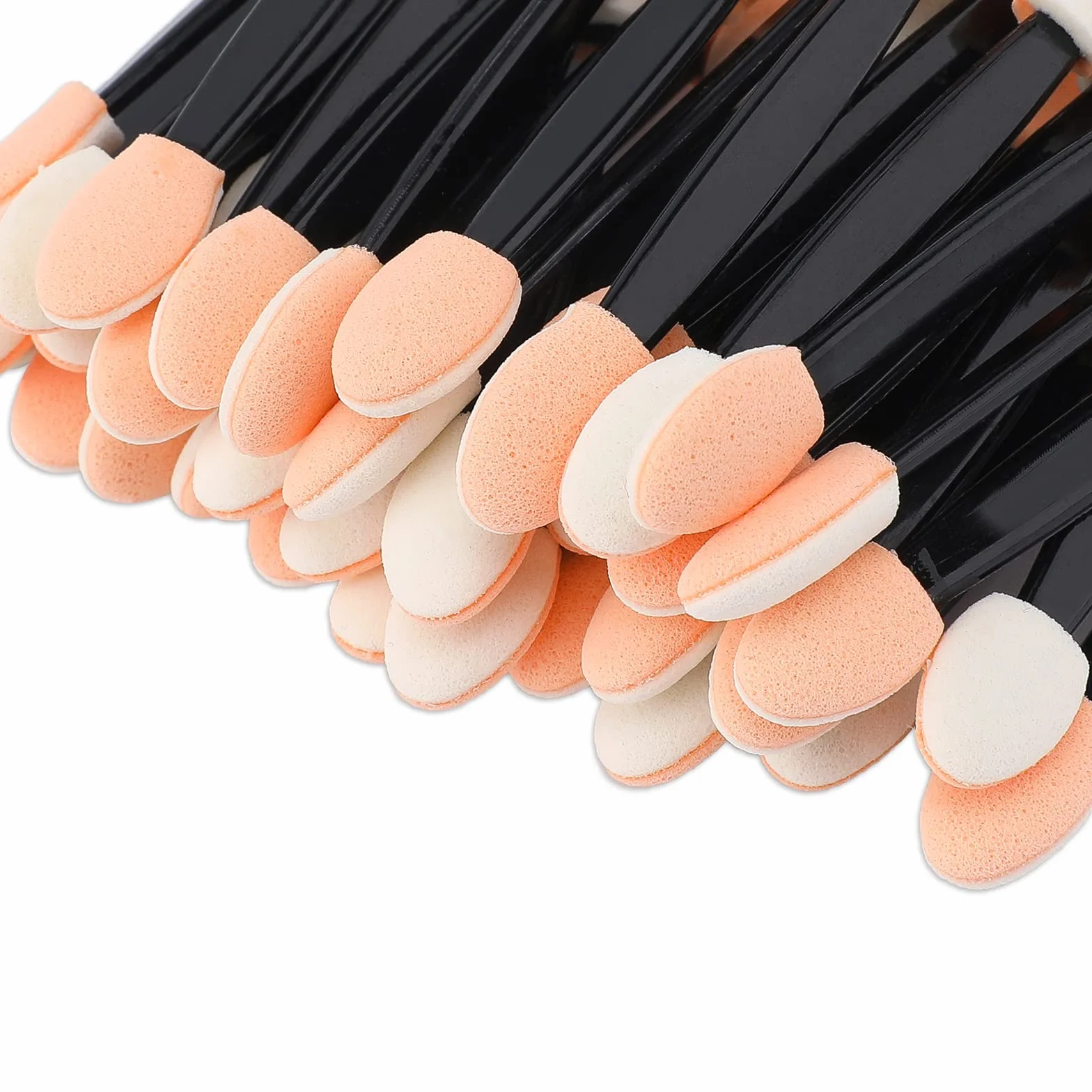 G2PLUS 100 sztuk czarnych jednorazowych pędzli do makijażu eyelinera aplikator