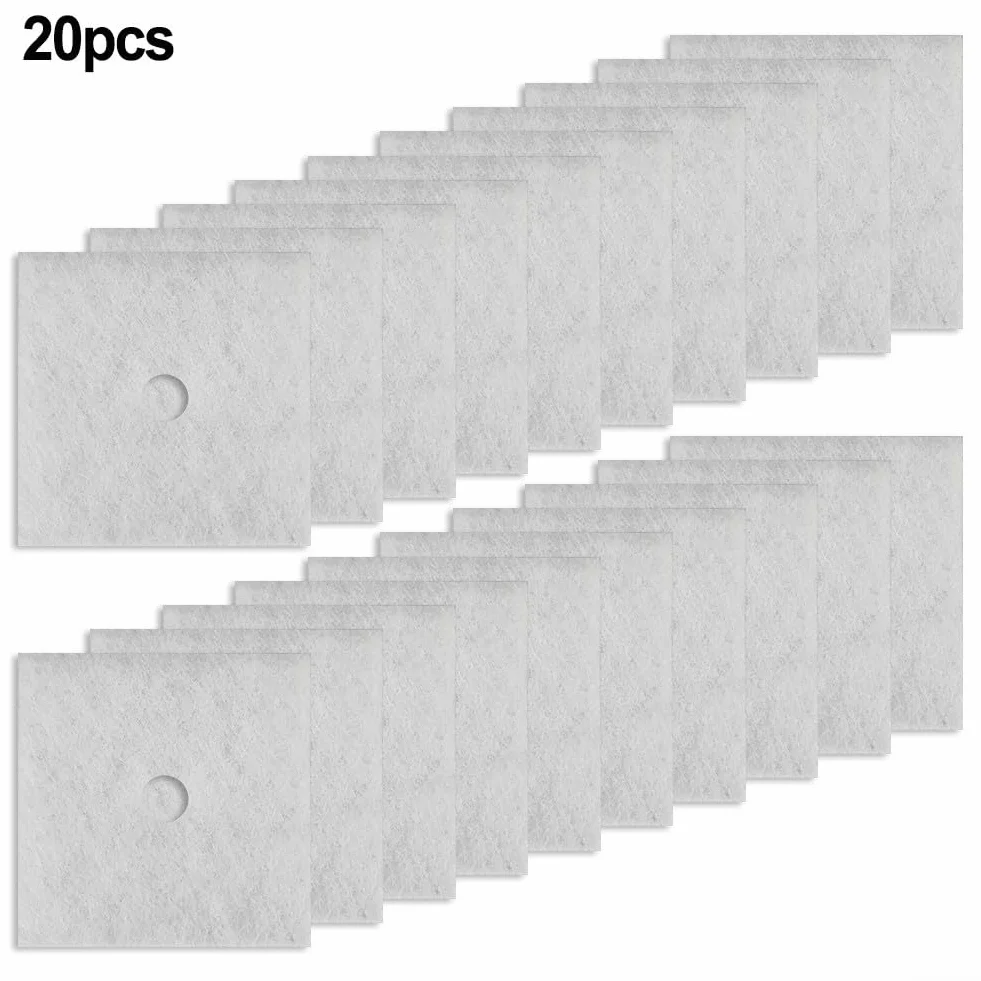 Zestaw 20 filtrów do wentylatora Maico ZF 60/100 wszystkich typów ER, odpylacz klasy G2, grubość 135 x 135 mm, 10 mm, biały