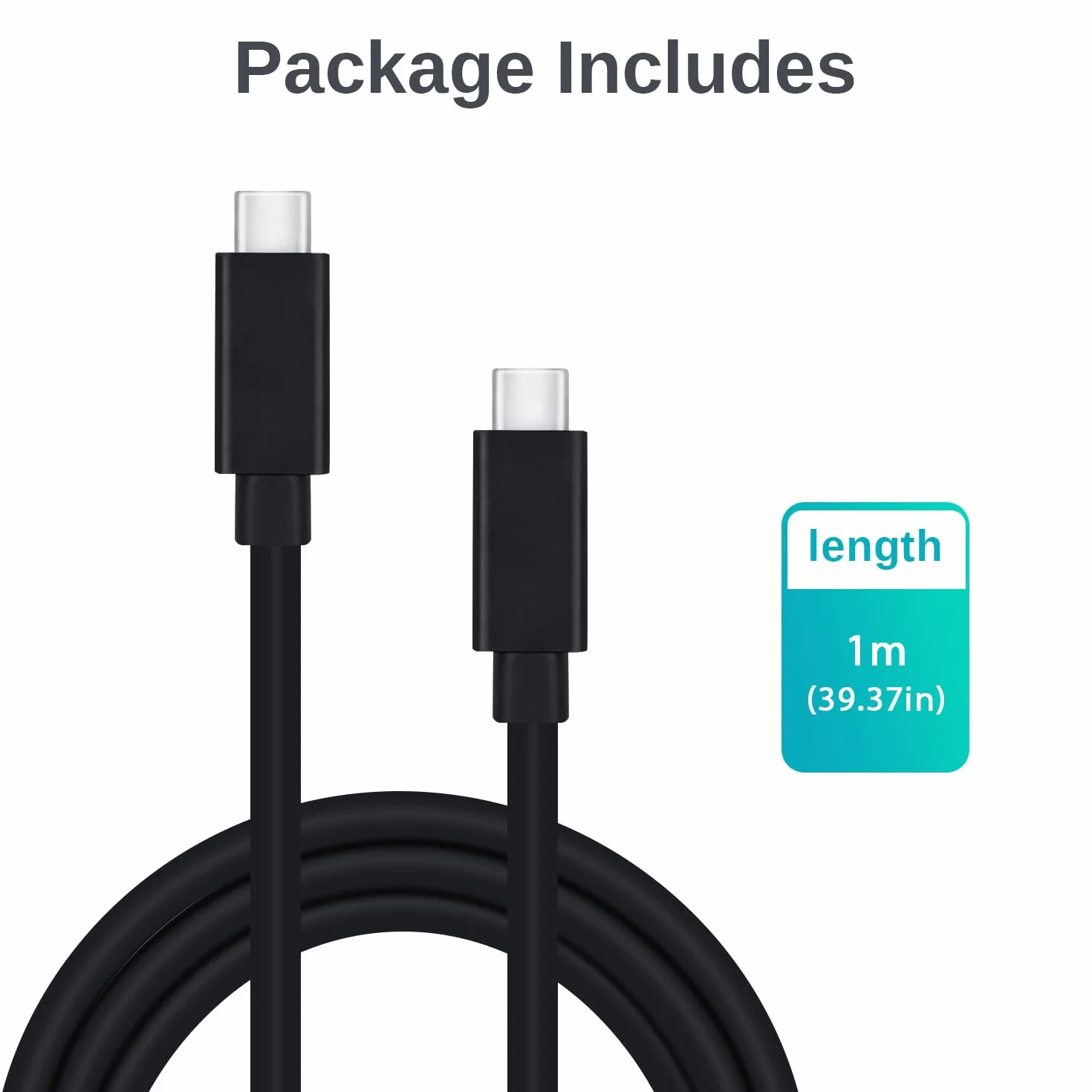 Mcbazel USB-C 4.0 Thunderbolt 4 Kabel 1 m: Szybkie Ładowanie 100 W, 40 Gb/s, 8K 60 Hz, Kompatybilny z Laptopami/MacBookami/Smartfonami/iPadami