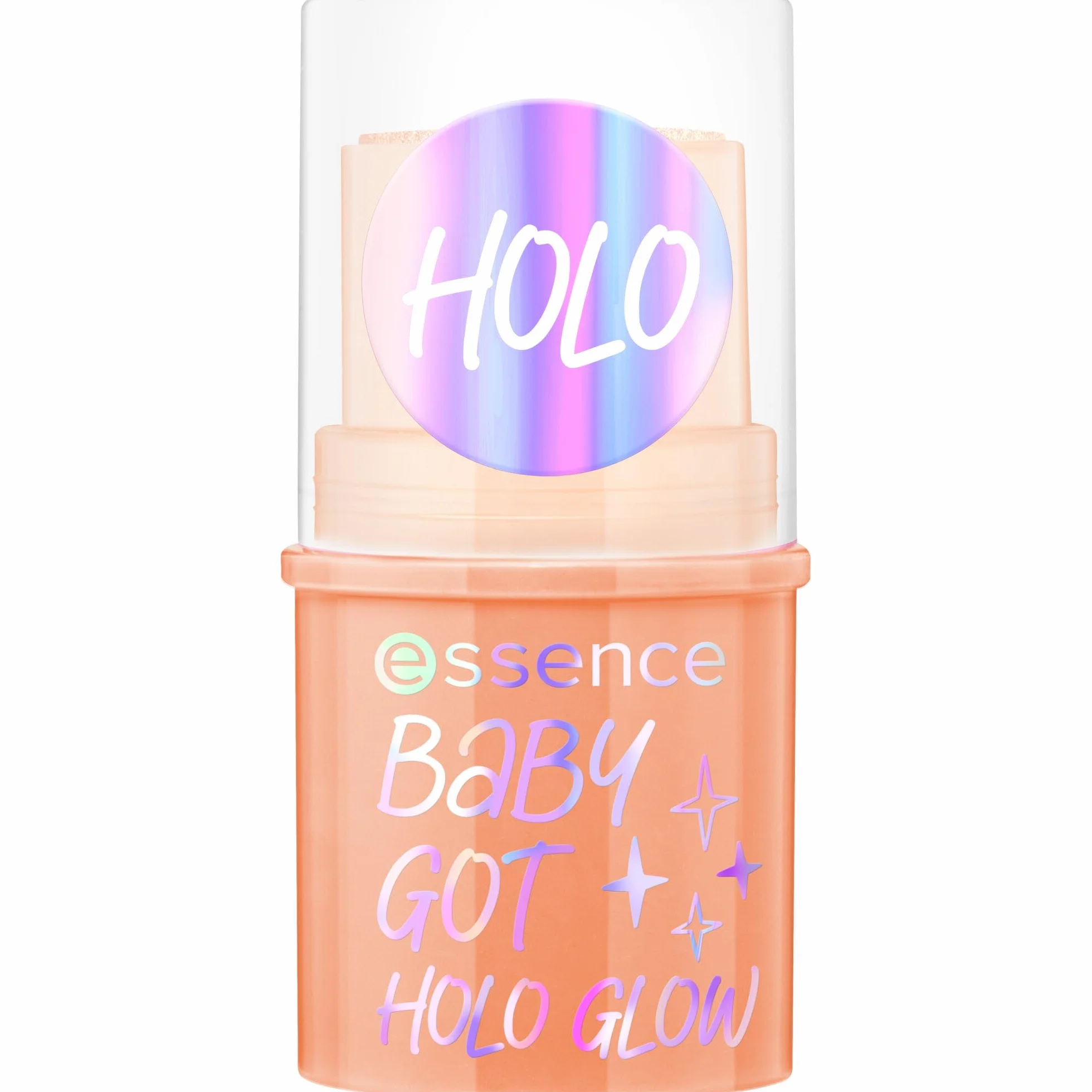 essence Rozświetlacz w sztyfcie BABY GOT HOLO GLOW, natychmiastowy wynik, świetlisty, mieniący się, holograficzny (5g)
