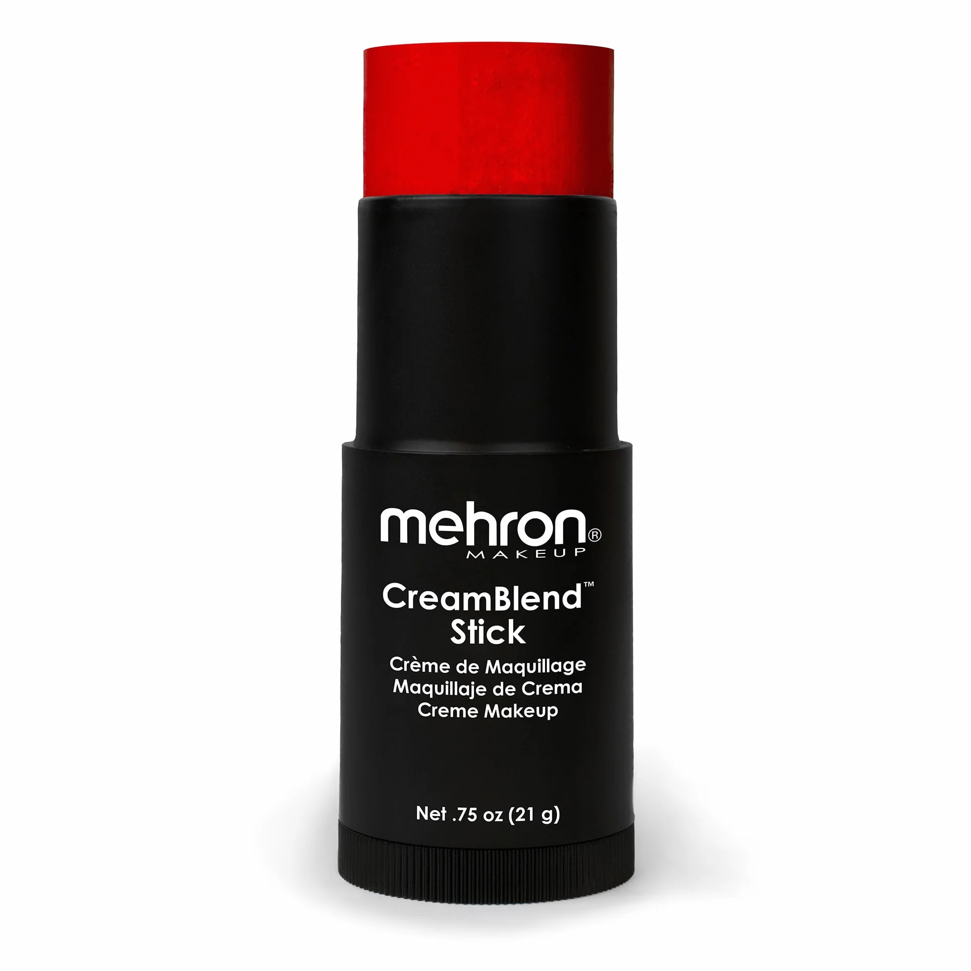 Mehron Makijaż CreamBlend Stick do malowania twarzy, malowania ciała i kremu podkładowego | pisak do malowania ciała (czerwony)