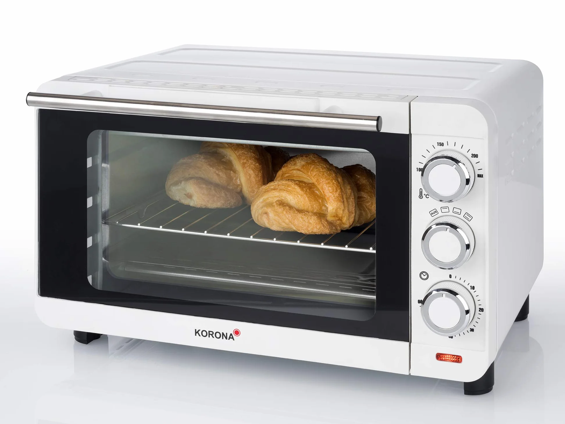 Korona 57004 piec do tostów mini piekarnik 14 litrów 1200 W biały