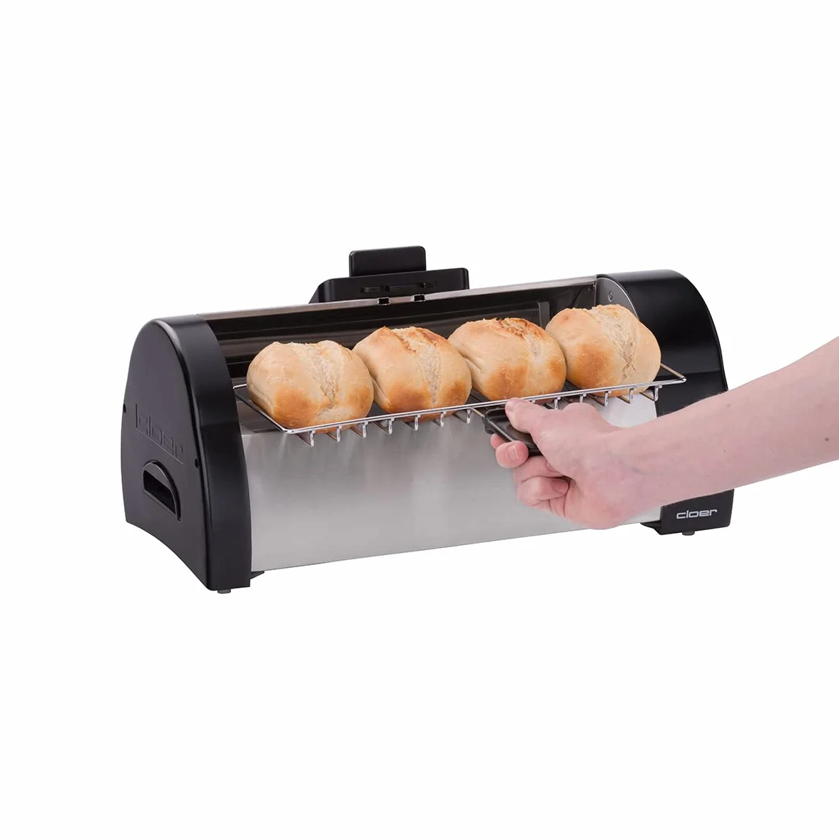 Cloer 3080 Toster do Pieczenia Bułek 570 W Stal Nierdzewna