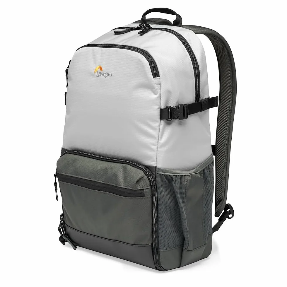 Lowepro Plecak fotograficzny LP37238-PWW Truckee BP 250 LX Outdoor, do tabletu 15”, dla kompaktowych aparatów Sony, Canon, Nikon, z 1-2 obiektywami, gimbalem, dronem, DJI, Osmo, Mavic, jasnoszary
