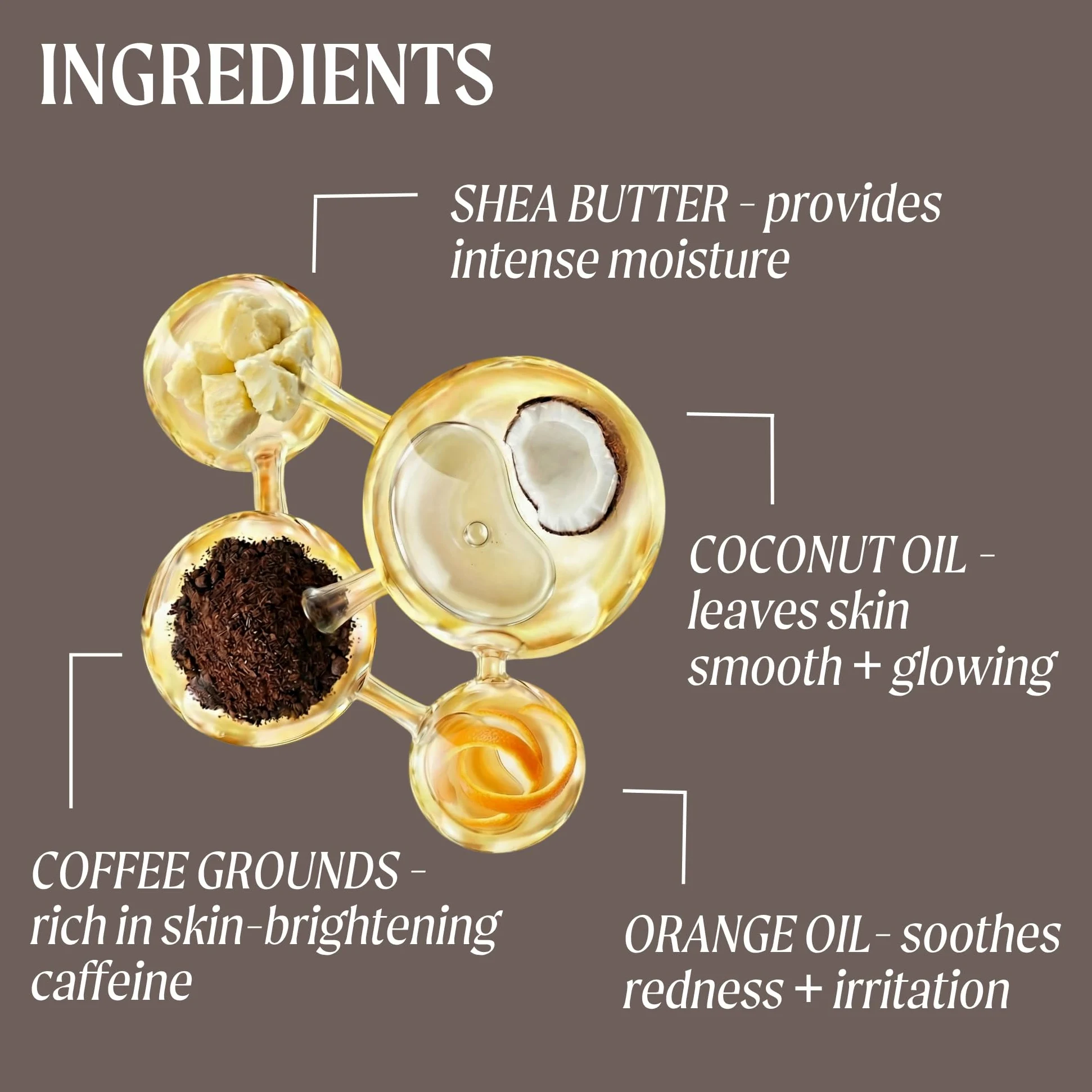 UpCircle Coffee Face Scrub - mieszanka cytrusów do skóry normalnej i suchej 100 ml - masło shea, olej kokosowy + olejek z dzikiej róży - naturalny, wegański peeling do twarzy dla miękkiej, gładkiej