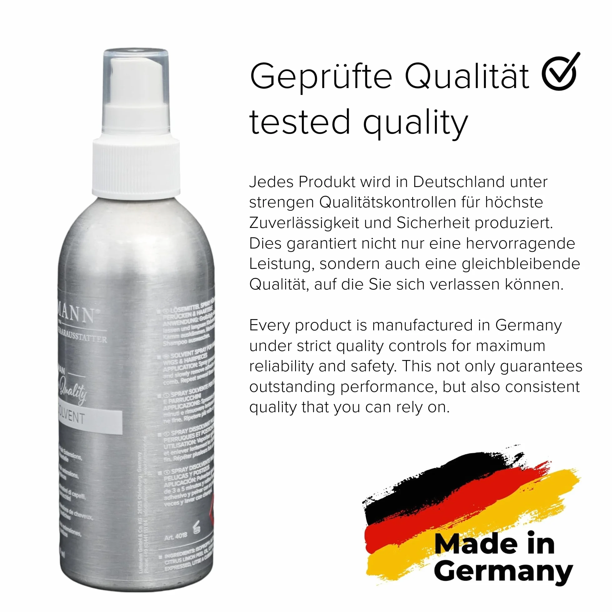 Citrus Solvent Remover 200 ml – środek czyszczący, rozpuszczalnik do przedłużania włosów, peruki i treski – Made in Germany i testowany dermatologicznie