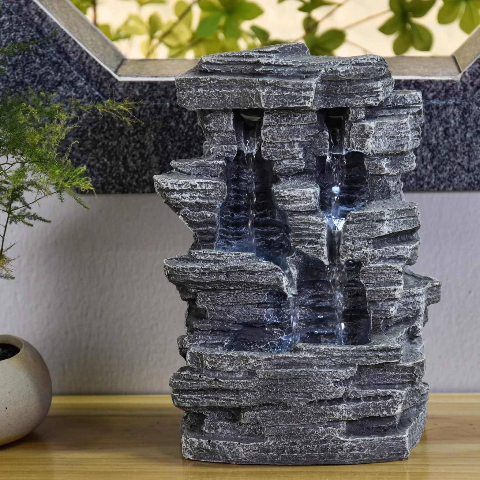 Zen Arôme Grand Canyon Fontanna Ogrodowa Szary 19x16x28 cm