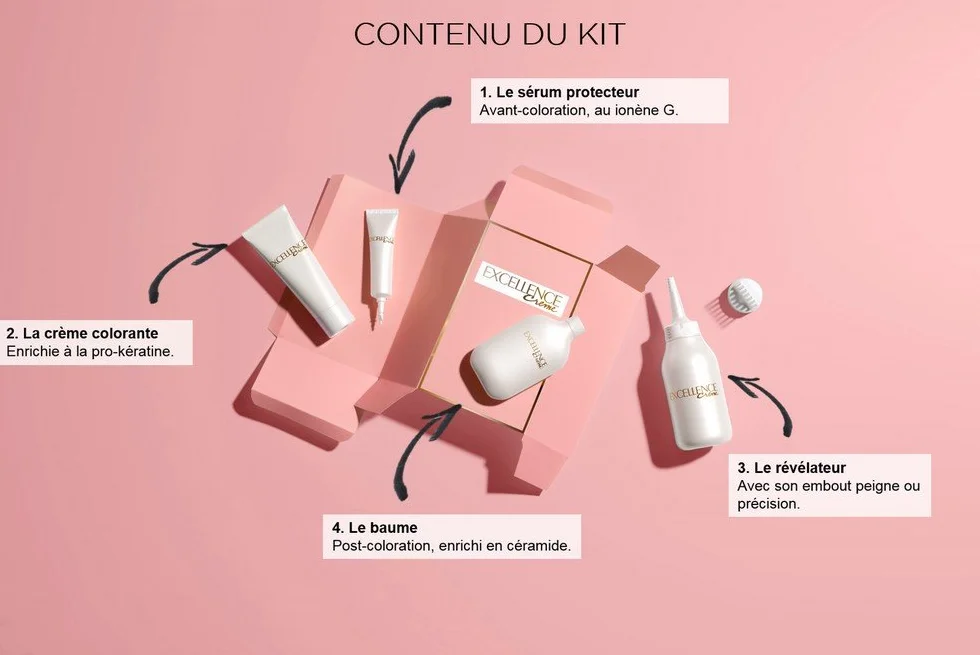 L'Oréal Paris Excellence Permanente Hair Farba Cream - Odcień : Miedziany mahoń (6,54)