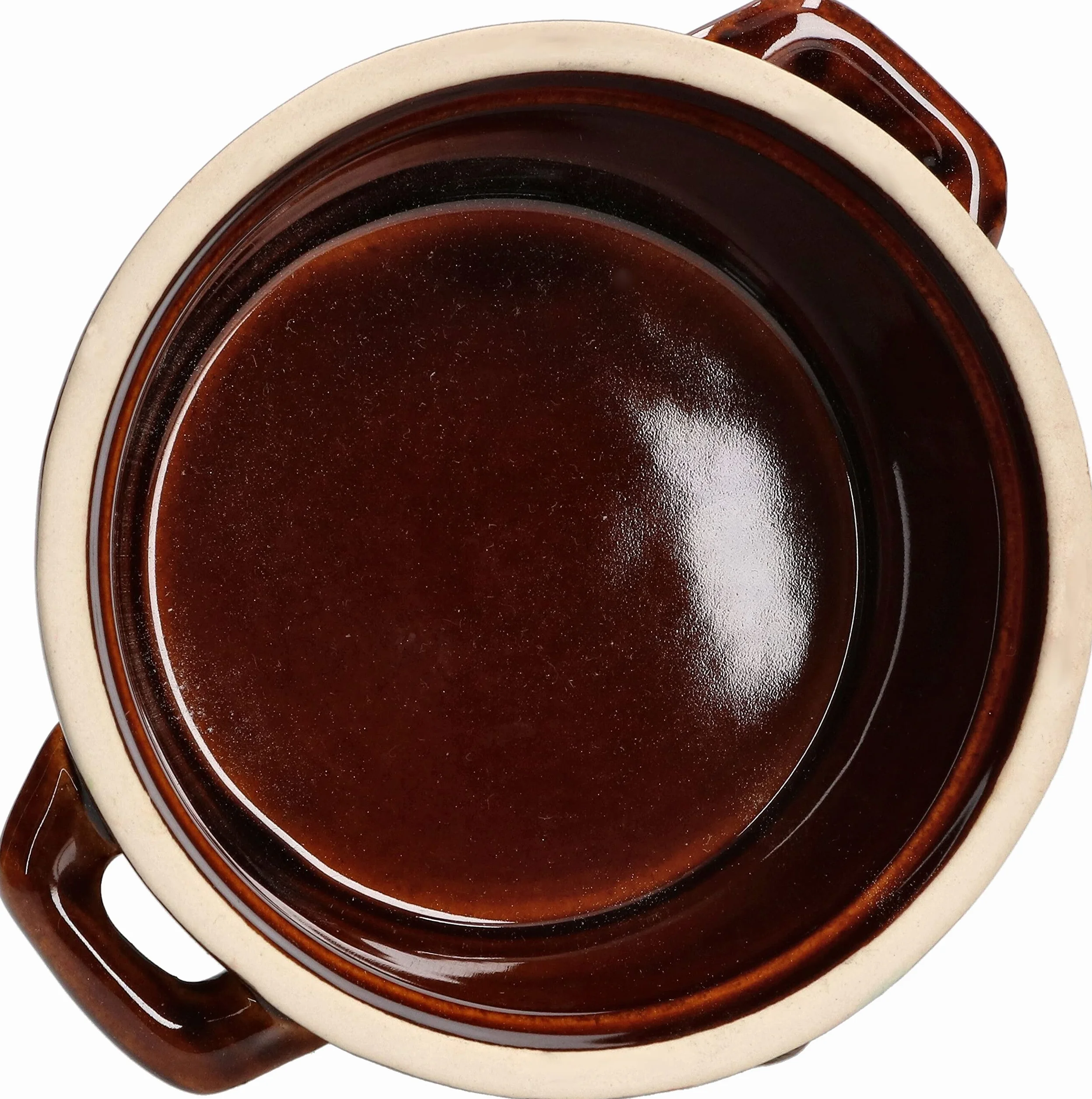 KOTARBAU Ceramiczne naczynie Ø 11 cm, garnek kamionkowy, garnek na smalec, miseczka do serwowania, forma do zapiekanek, okrągła miska ceramiczna, mała, glazurowana, naczynie do zapiekanek
