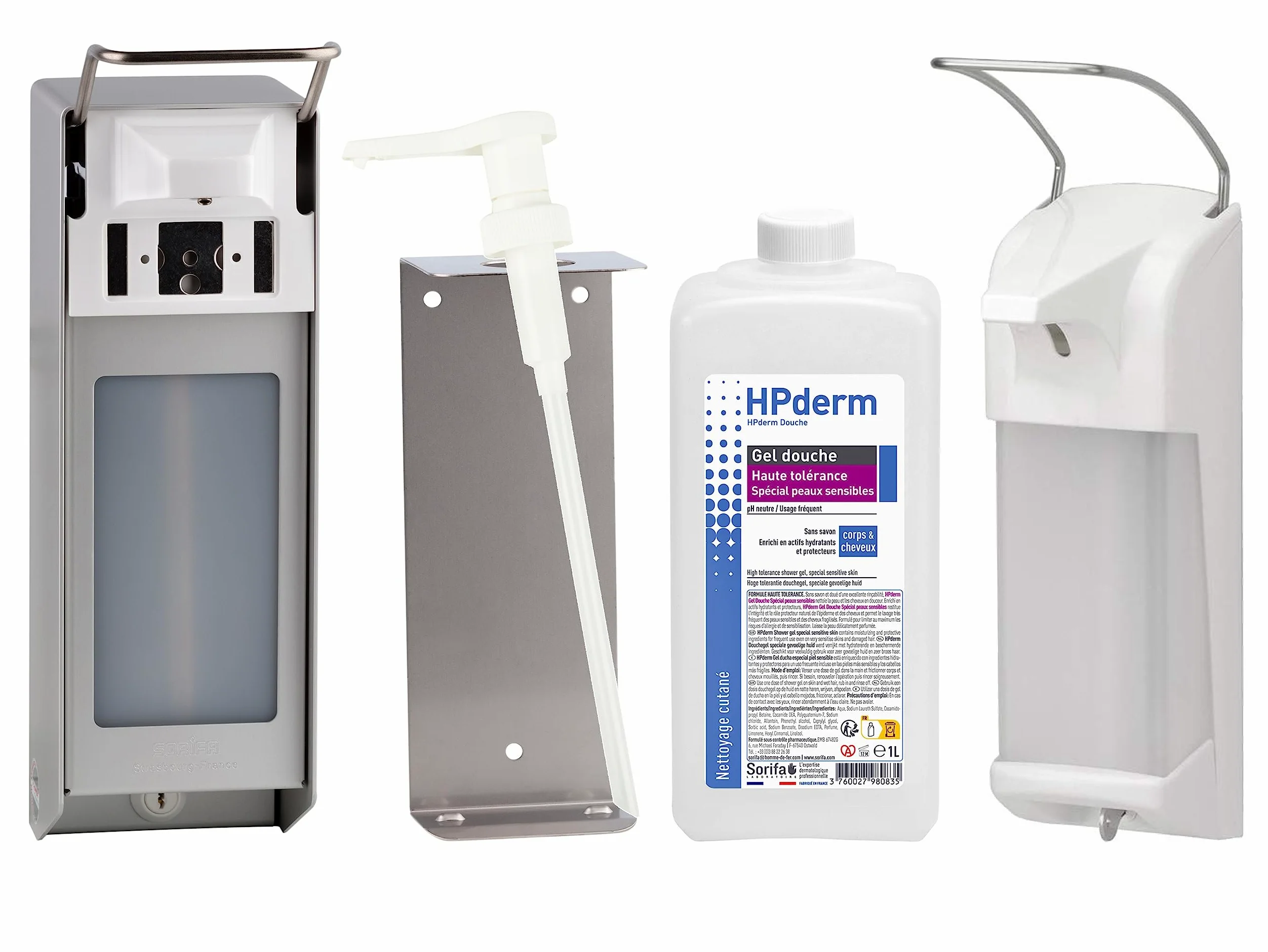 HPderm WYSOKA TOLERANCE Żel pod prysznic 2 w 1 do ciała i włosów - Specjalny dla skóry wrażliwej, skóry tatuażu, osłabione włosy - Częste używanie - pH neutralne, bez mydła - Butelka 250 ml