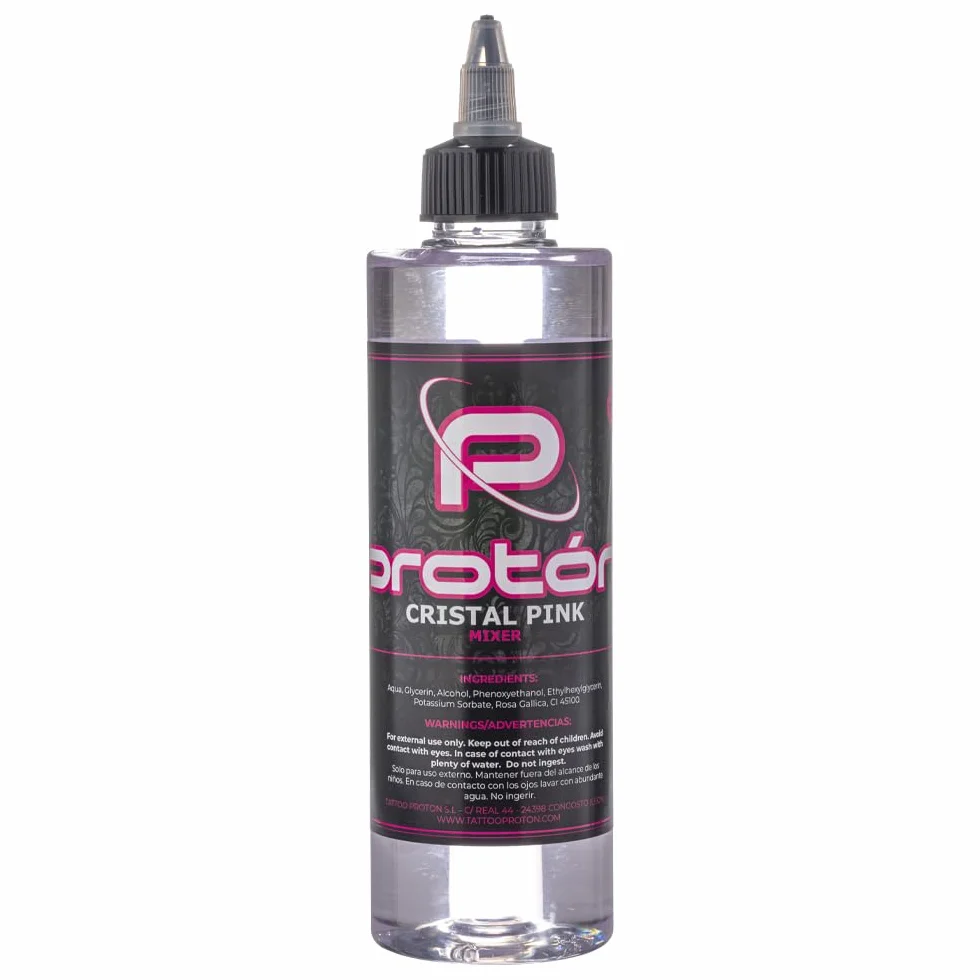 Proton Crystal Pink - Mixer - 250 ml / 8,5 uncji Rozcieńczalnik do tatuażu.