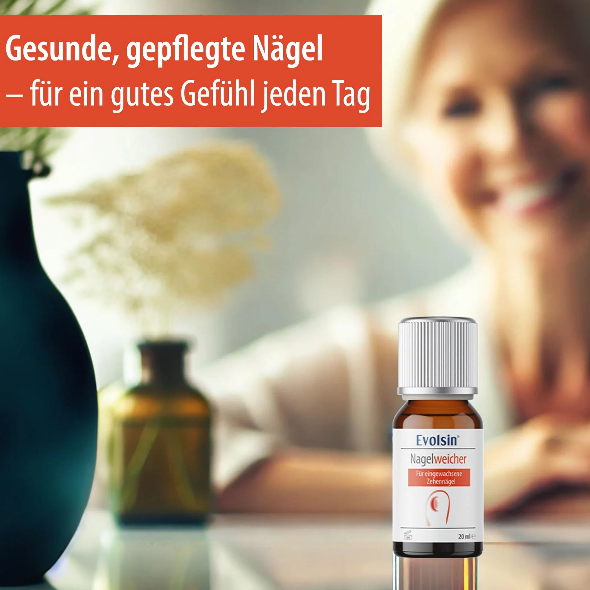 Evolsin Łagodnik do paznokci | delikatne i skuteczne rozwiązanie do wrastających paznokci u stóp | formuła alkaliczna do miękkich, elastycznych paznokci | łatwe zastosowanie z aplikatorem wacika