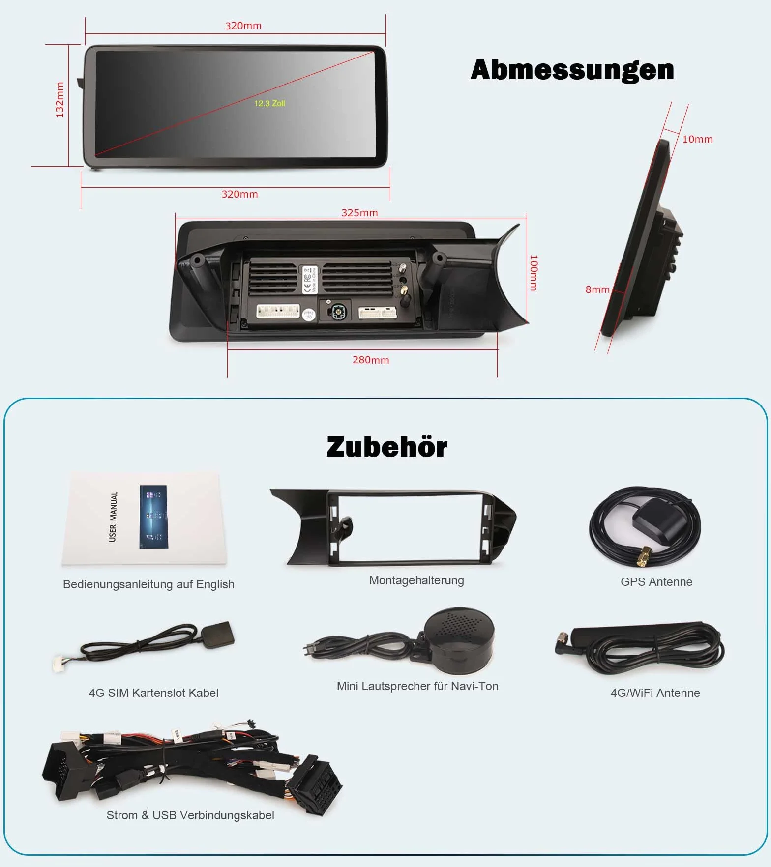 Erisin radio samochodowe 12,3 cala, 8 rdzeni, 8 GB + 128 GB, Android 14, Bluetooth, GPS, nawigacja, do Mercedes Benz klasy C W204 S204 2011-2014 NTG 4.5, obsługuje CarPlay, Android Auto, WiFi, 4G, DAB
