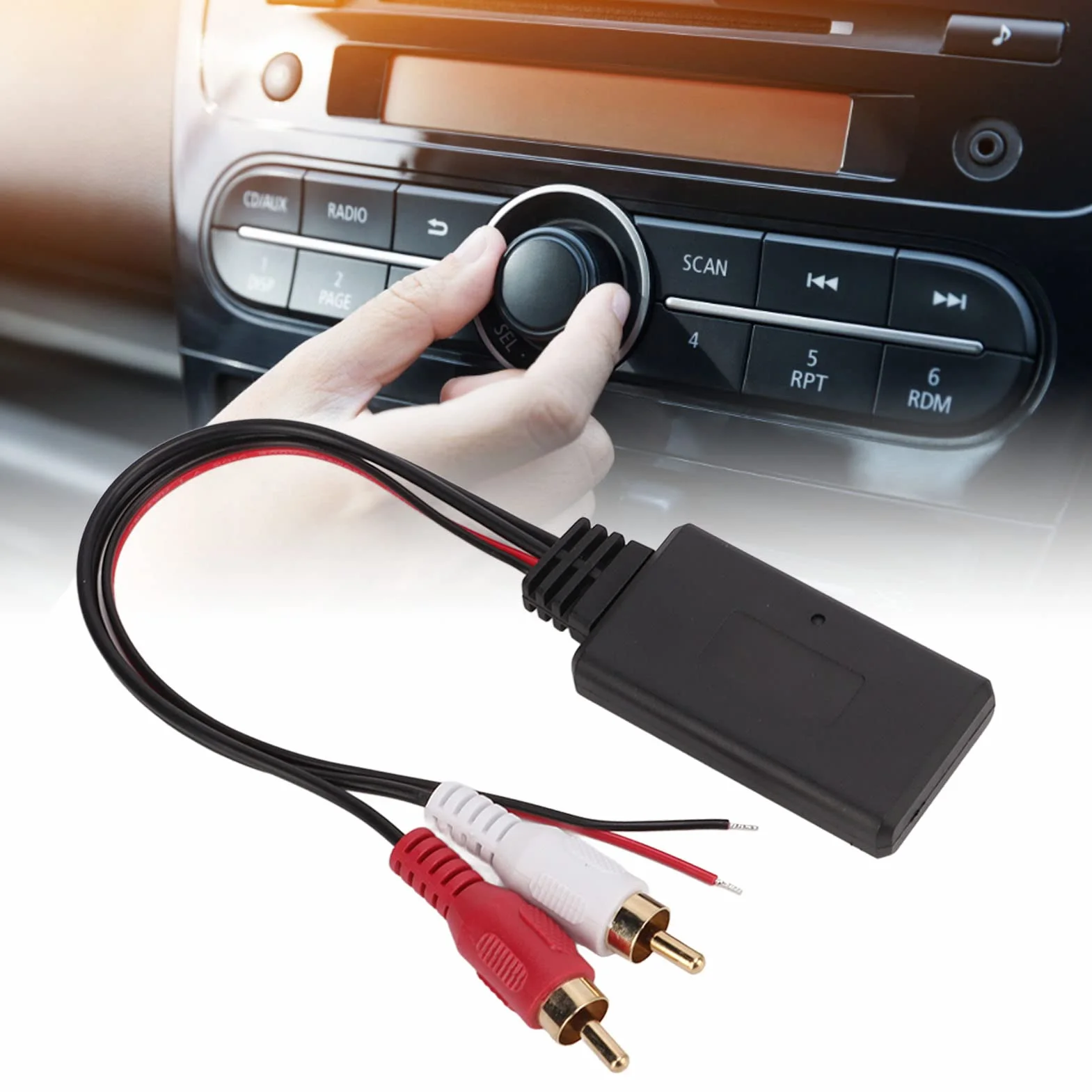 Samochodowy Uniwersalny Bezprzewodowy Moduł Adapter Muzyczny Kabel Audio Aux Samochodowy Moduł Bezprzewodowy Adapter AUX dla Alpine