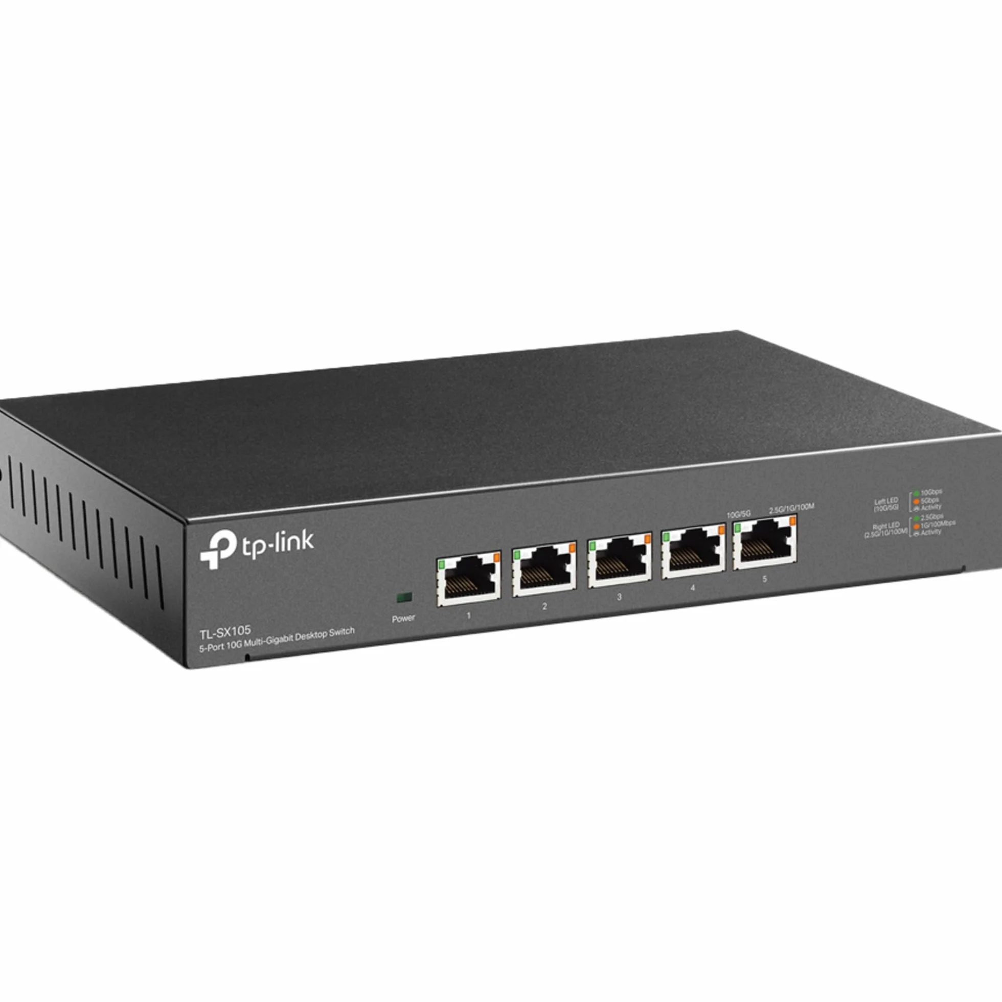 TP-Link TL-SX105 | 5-Portowy przełącznik 10G | Desktop | Plug and Play | Bez wentylatora