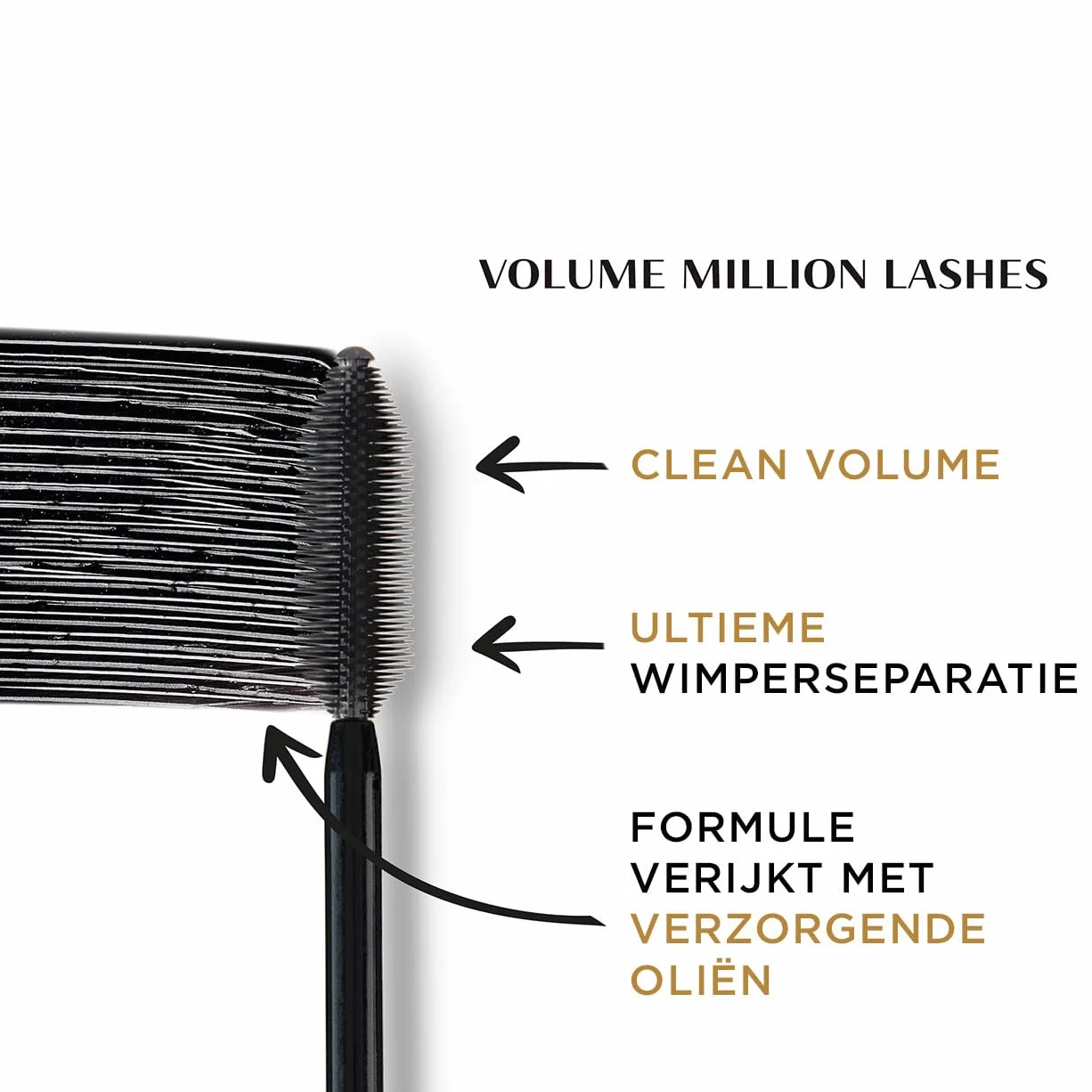 L'Oréal Paris Volume Million Lashes Classic tusz do rzęs zjawiskowa objętość, idealnie rozdzielone rzęsy, 01 Black, 11 ml