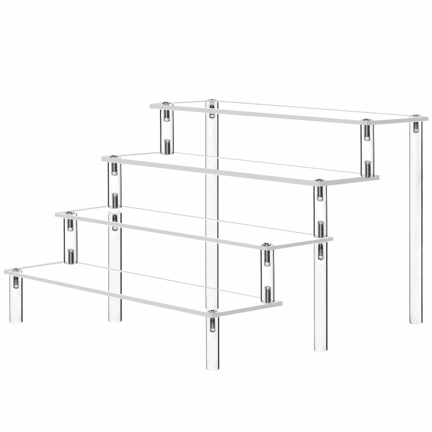 Przezroczysty akrylowy stojak z półką na figurki Amiibo Funko Pops organizer na kosmetyki do paznokci biżuterię