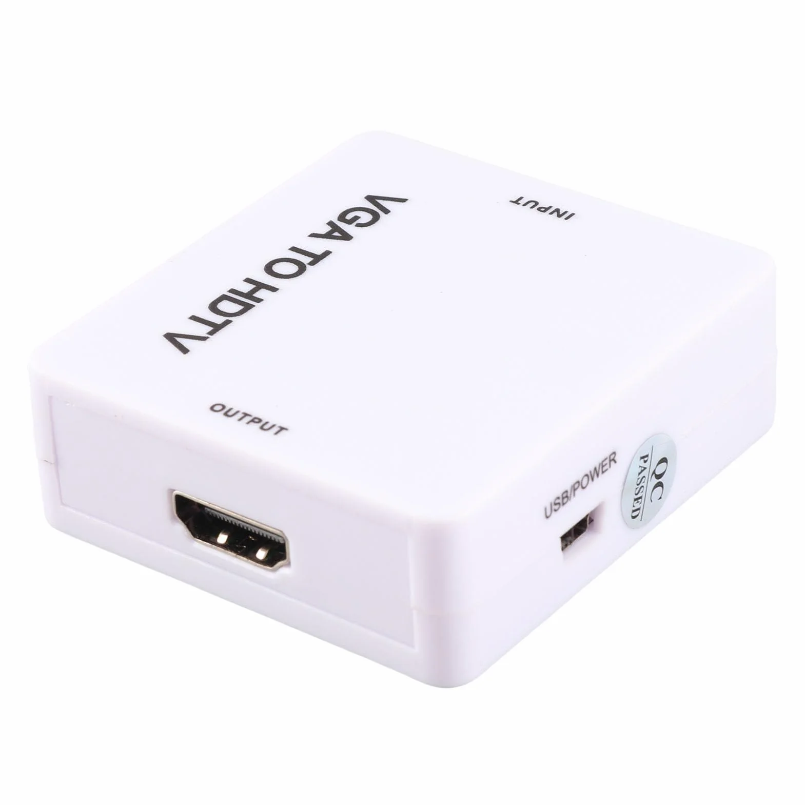 Konwerter Vga na HDMI Konwerter Mini Konwerter Vga na HDMI 1080P Adapter Vga2Hdmi na Komputer Stacjonarny Projektor Dvd na Hdtv