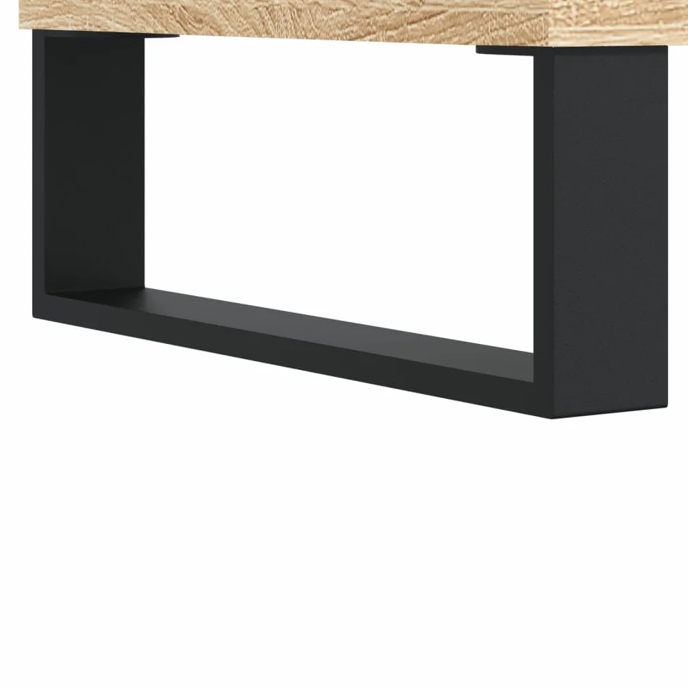 Szafka dyskowa Sklejka Dąb Sonoma 74,5x38x48 cm Regał CD Gramofon Szafka winylowa