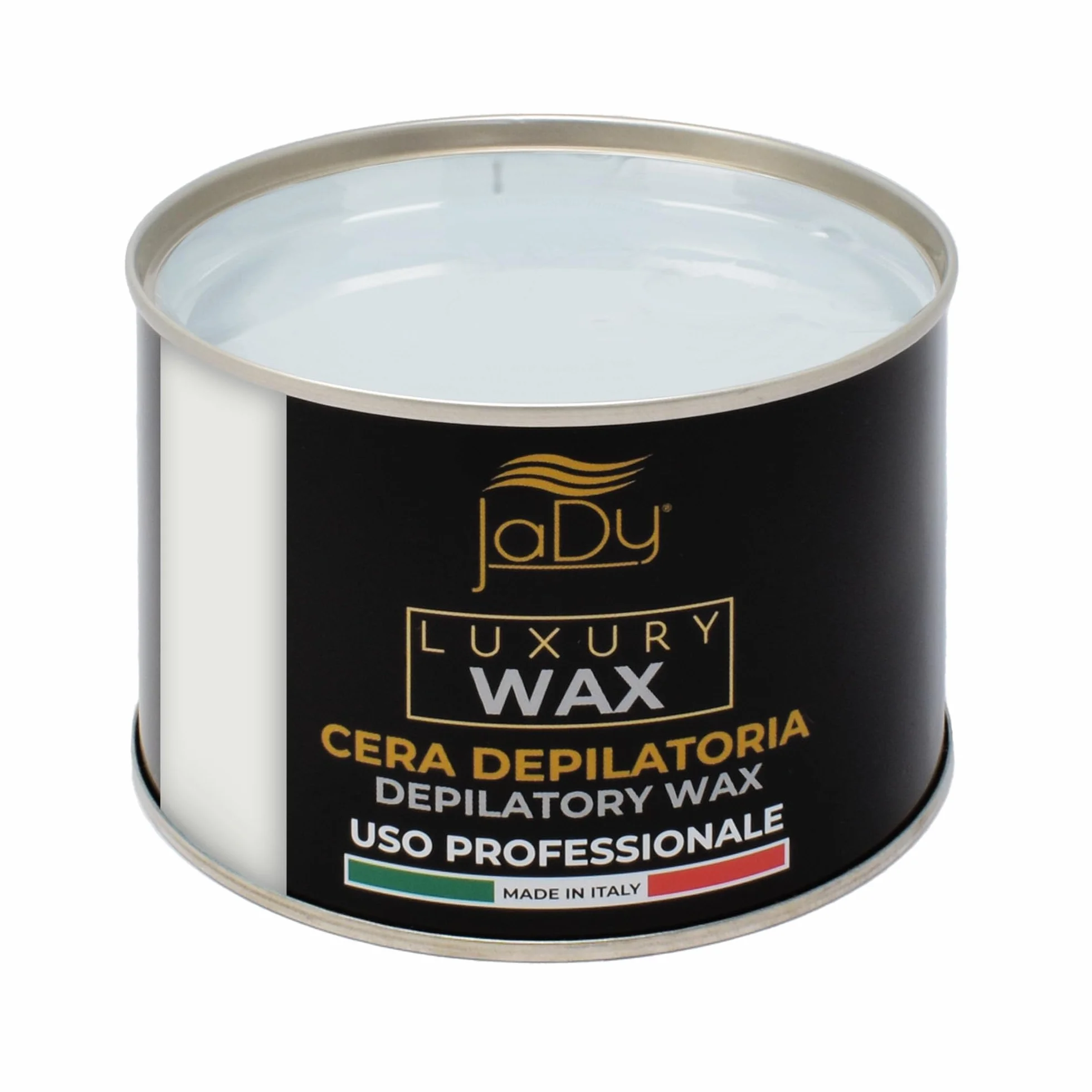 JaDy - Mikrokromowy wosk do depilacji, do użytku profesjonalnego, przyjazny dla skóry wrażliwej, wyprodukowany we Włoszech, 400 ml gorącego wosku, biały, (1)