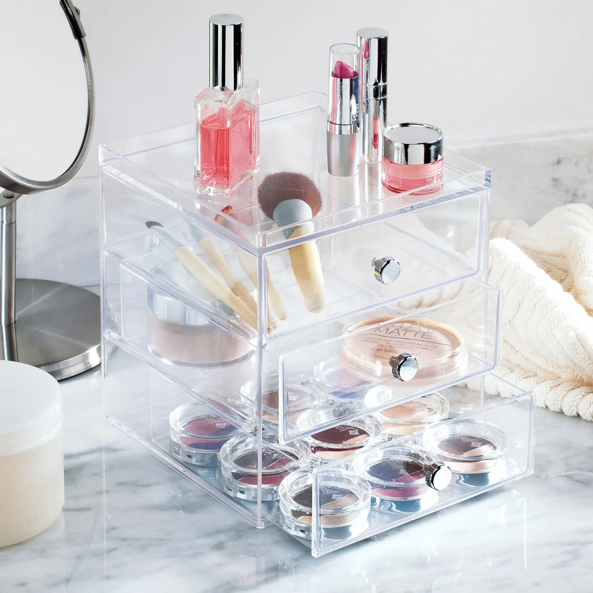 Idesign Organizer, Przezroczysty, 3 Szuflady