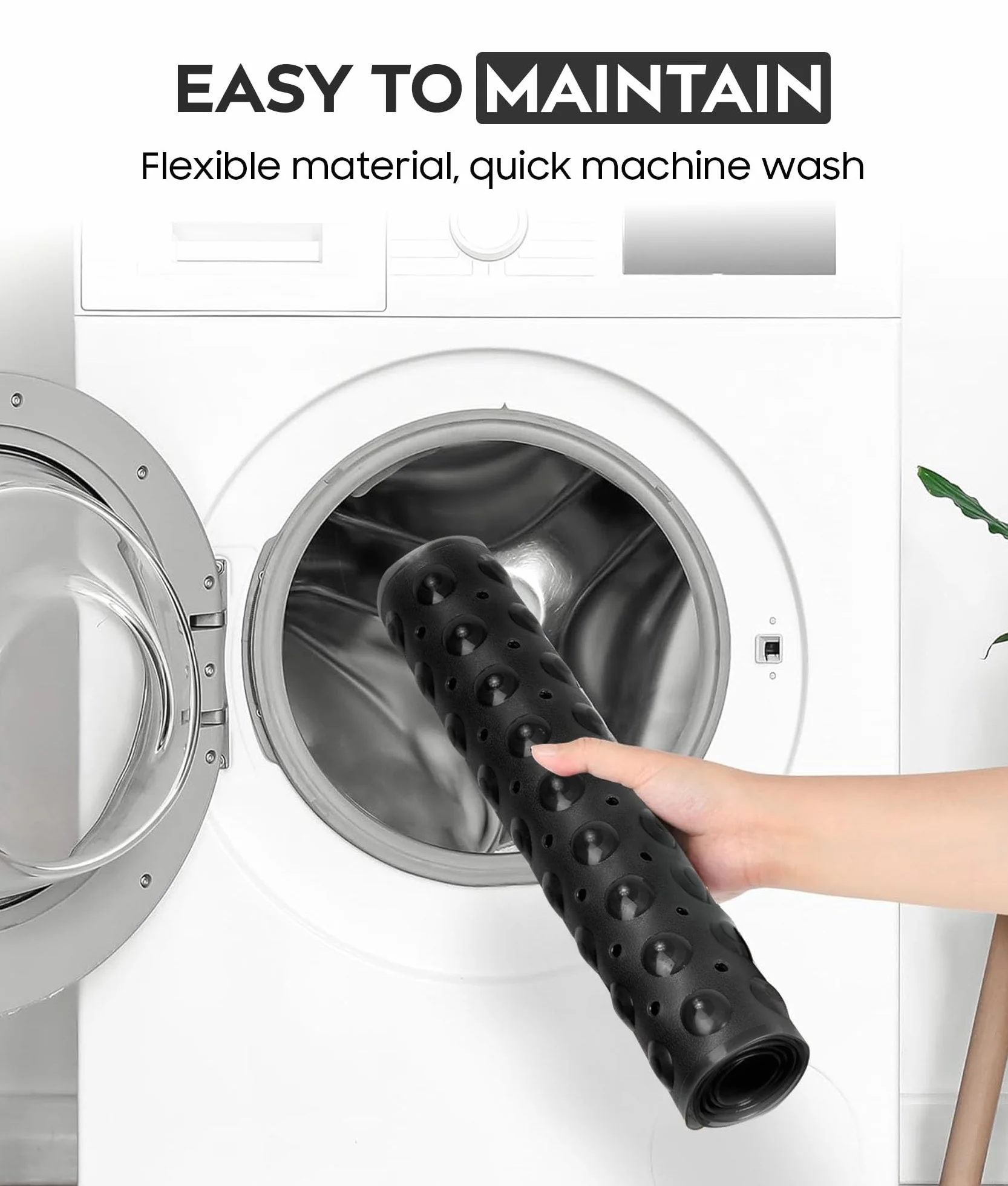 ADOV Antypoślizgowa Mata do Wanny 100x40 cm 200 Przyssawek PVC Odporna na Pleśń