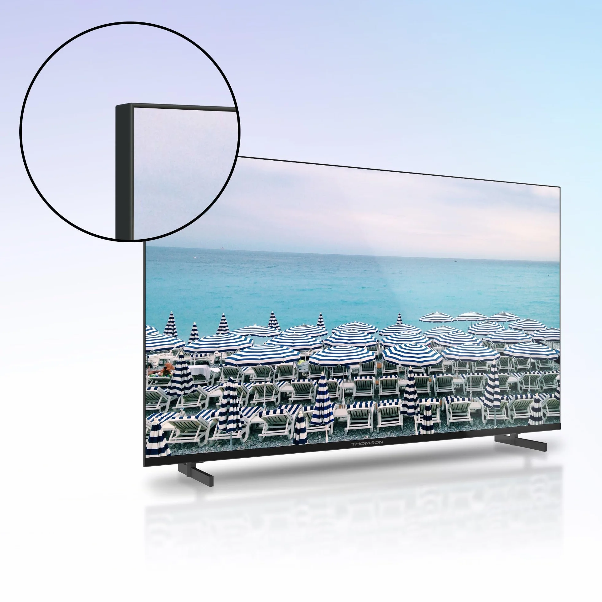 Thomson Telewizor 43 Cale (109 cm) FHD Easy TV, Telewizor LED (Non-Smart), Potrójny Tuner (DVB-T/T2/C/S/S2), Dolby Audio, Tryb Hotelowy, Odtwarzacz Multimedialny, Podświetlany Pilot, 3x HDMI