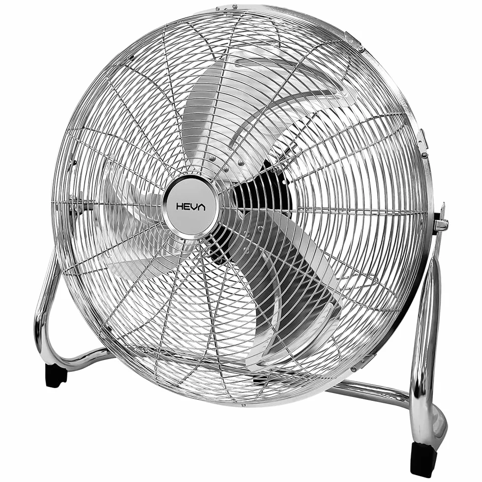 HEVA Wentylator podłogowy HRX 130W 50cm cyrkulator chrom