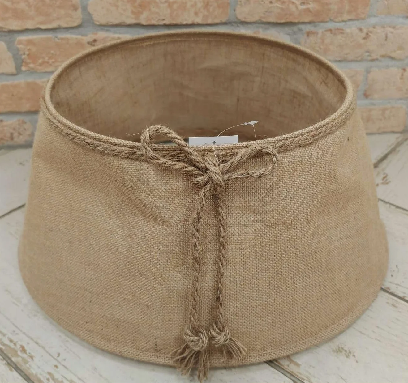 COIL Spódnica na choinkę, stojak, pokrywa, owalna prostokątna, średnica 56 cm, beżowa