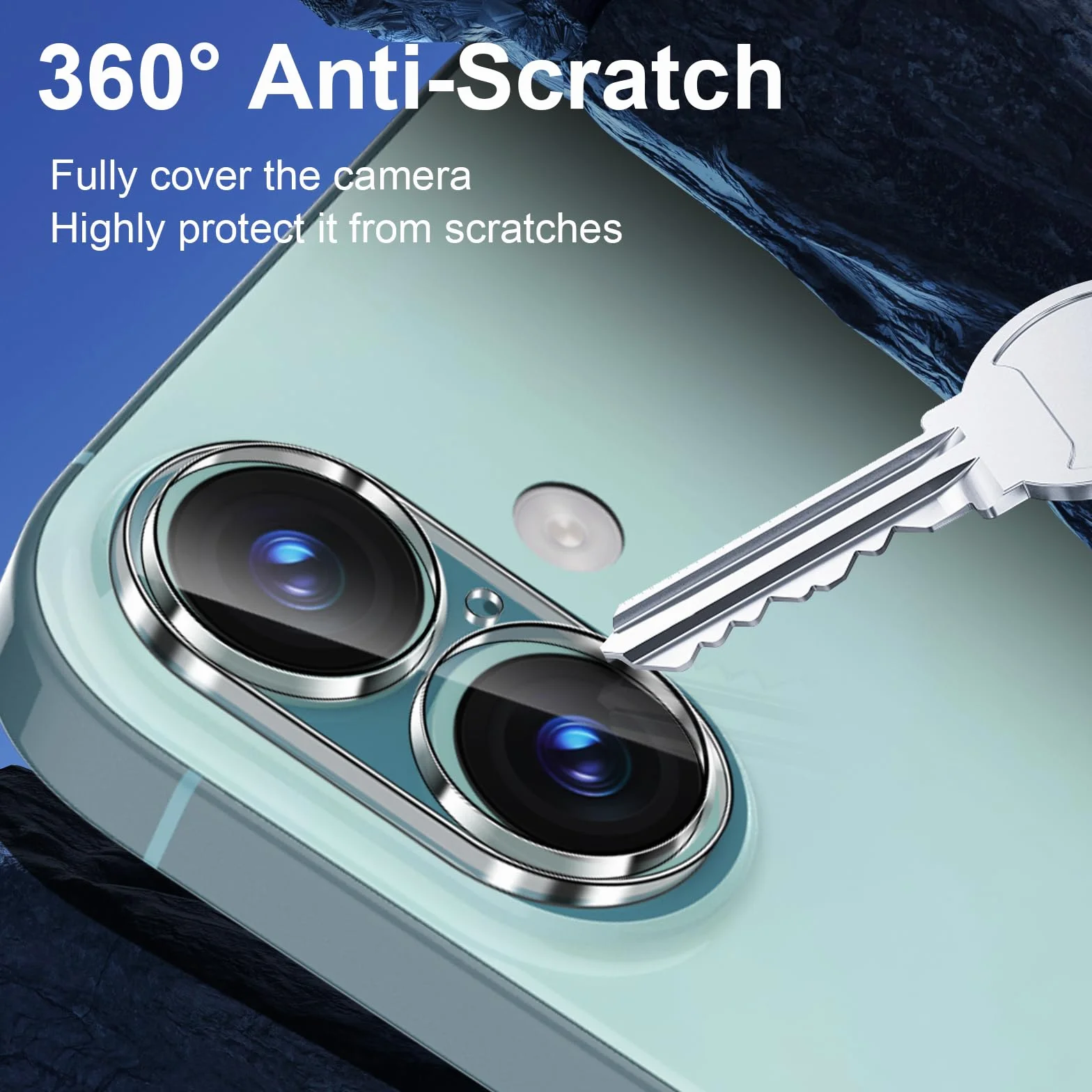 QULLOO Ochrona aparatu do iPhone 17 ze szkła hartowanego, 3 sztuki folii ochronnej na aparat twardość 9H szkło ochronne HD przezroczysta folia na obiektyw chroniąca przed zarysowaniami ochrona aparatu