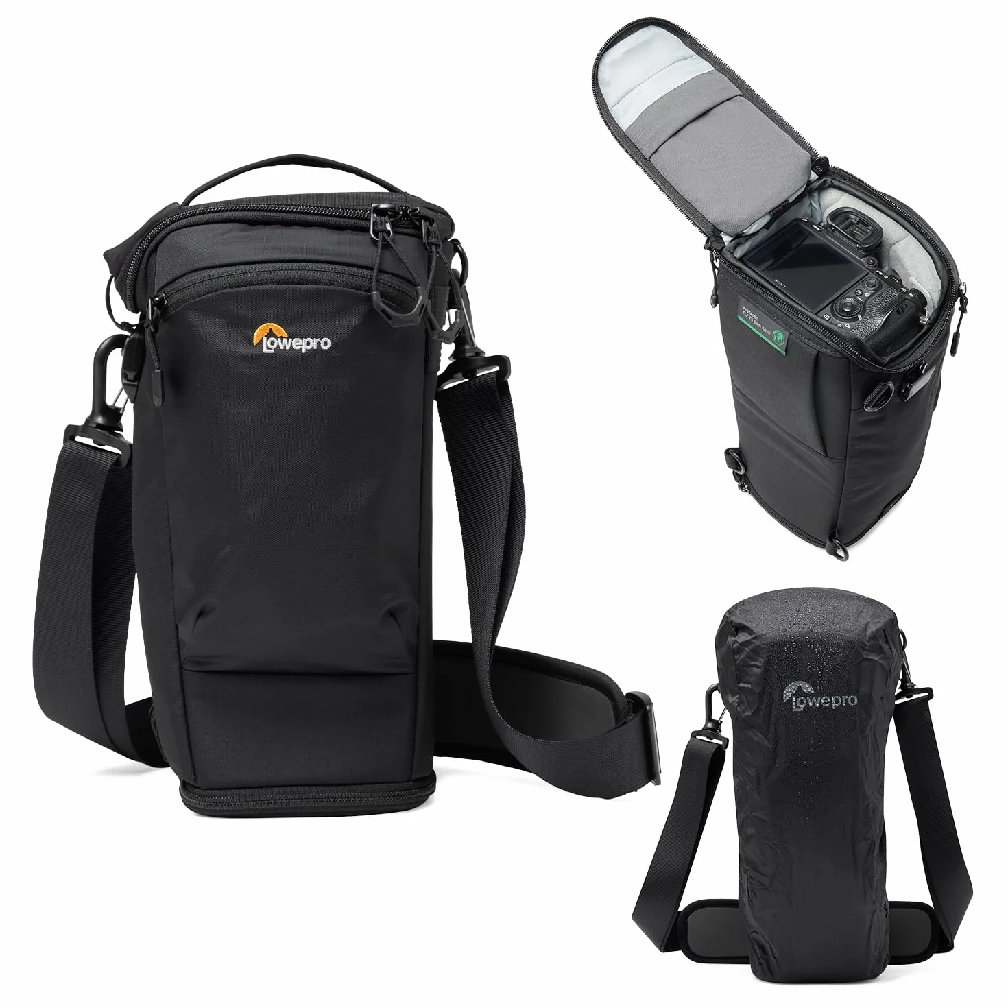 Lowepro ProTactic TLZ 75 Slim AW III torba na aparat fotograficzny Toploader do lustrzanki bezlusterkowej, objętość: 4,5 l, wym : 37 x 10,5 x 14 cm, do aparatów z założonym obiektywem, mod. torba na