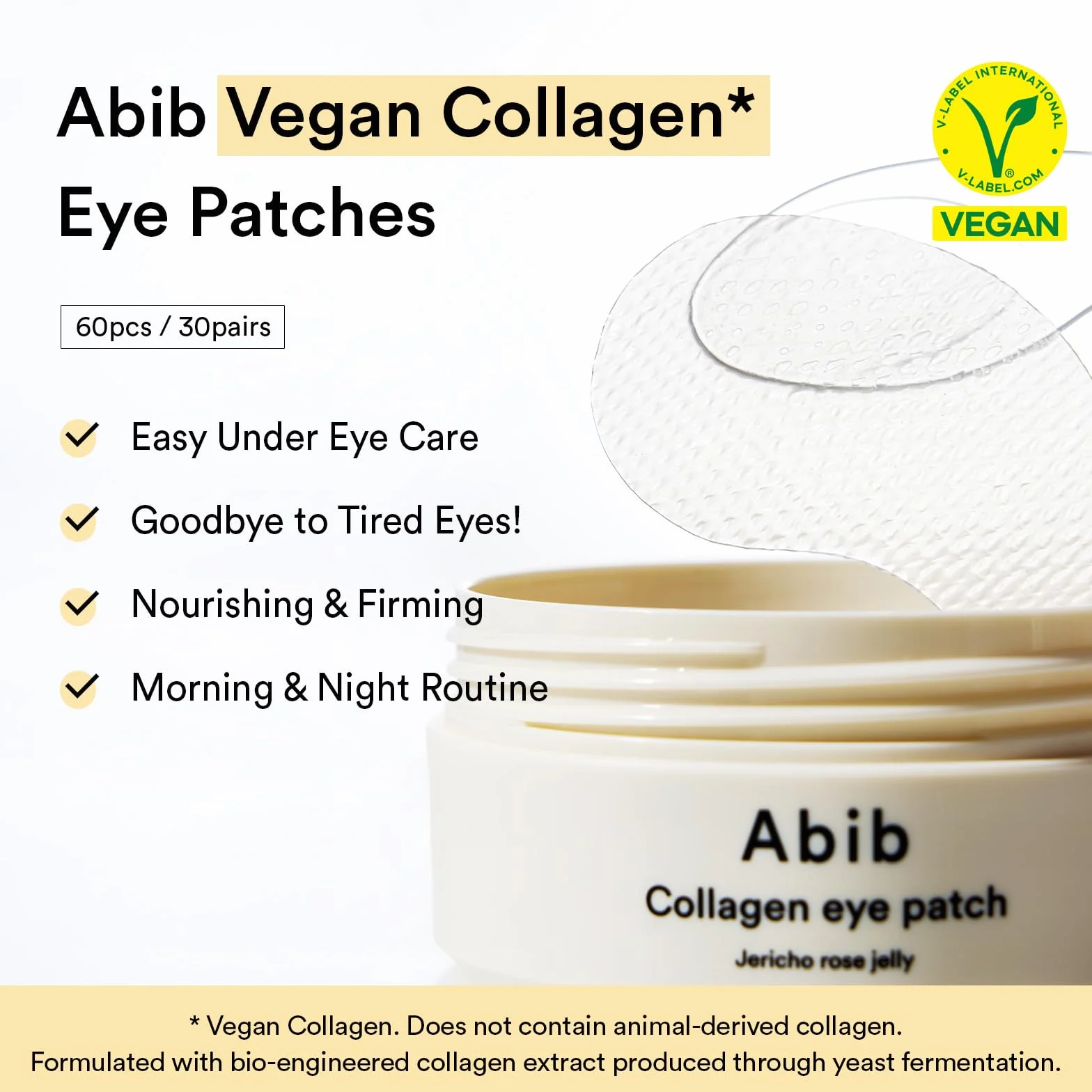 ABIB Collagen Eye Patch Jericho Rose Jelly 60 pcs - Maska pod oczy z kolagenem i różą Jericho