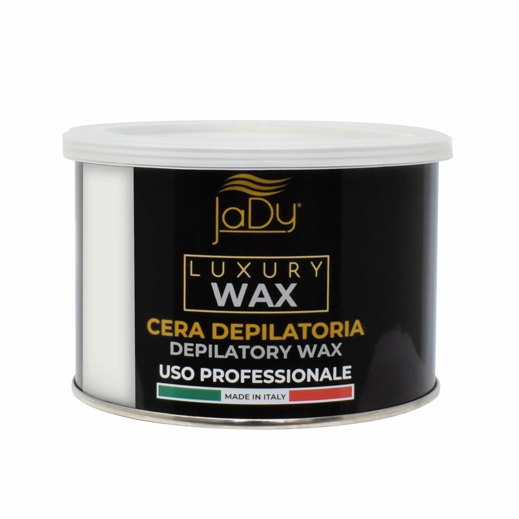 JaDy - Mikrokromowy wosk do depilacji, do użytku profesjonalnego, przyjazny dla skóry wrażliwej, wyprodukowany we Włoszech, 400 ml gorącego wosku, biały, (1)