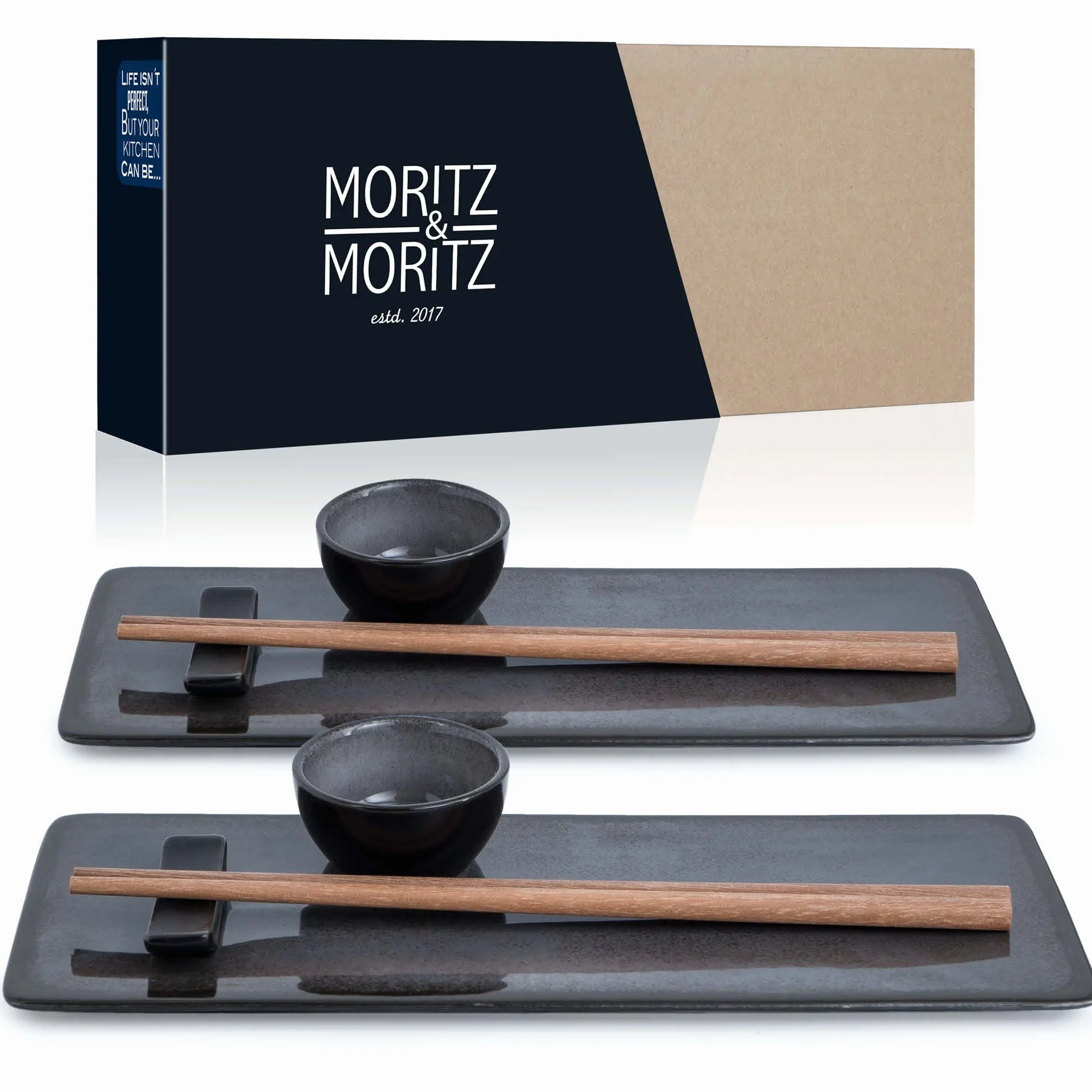 Moritz & Moritz Zestaw naczyń do sushi dla 2 osób, 10 części