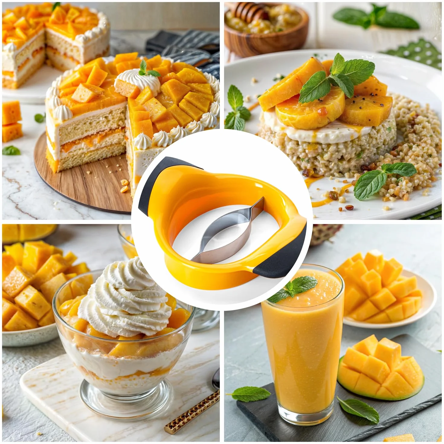 Obieraczka do mango ze stali nierdzewnej, krajalnica do mango