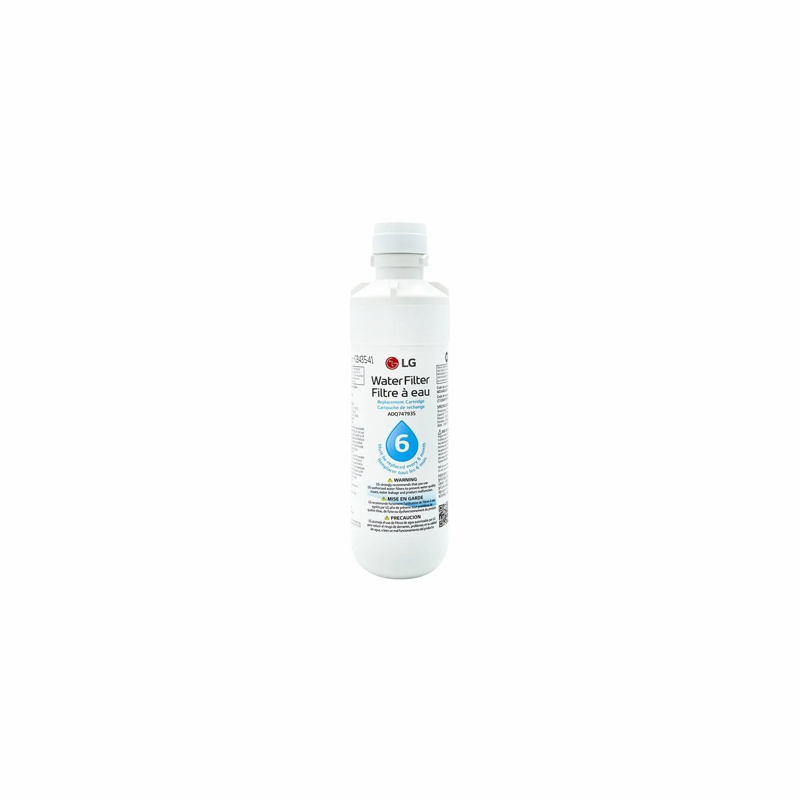 LG LT1000P - zamiennik filtra wody do lodówki o pojemności 6 miesięcy/200 galonów (NSF42, NSF53 i NSF401*) ADQ74793501, ADQ75795105 lub AGF80300704