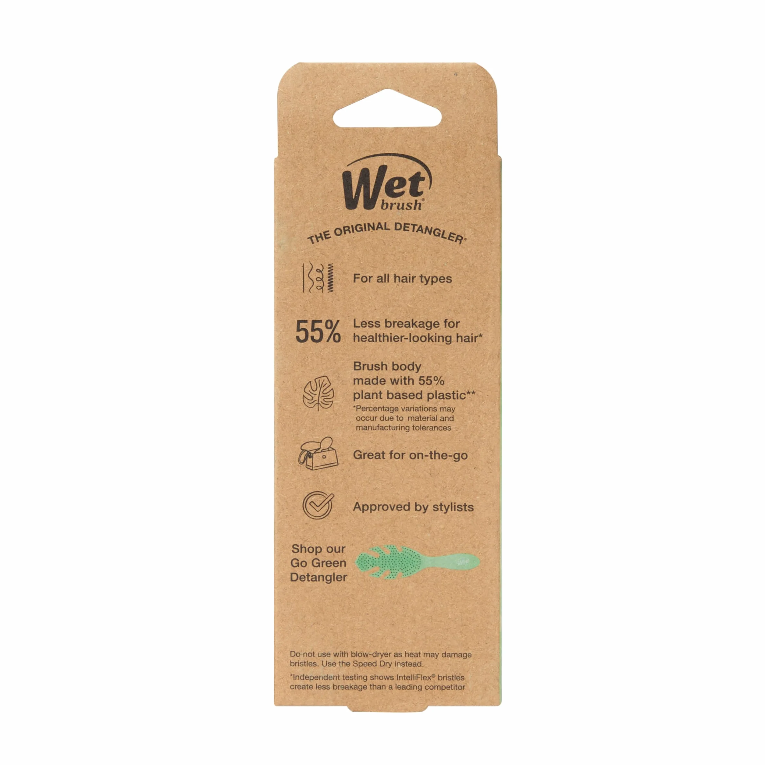 Wet Brush Go Green Mini szczotka do rozczesywania włosów zielona