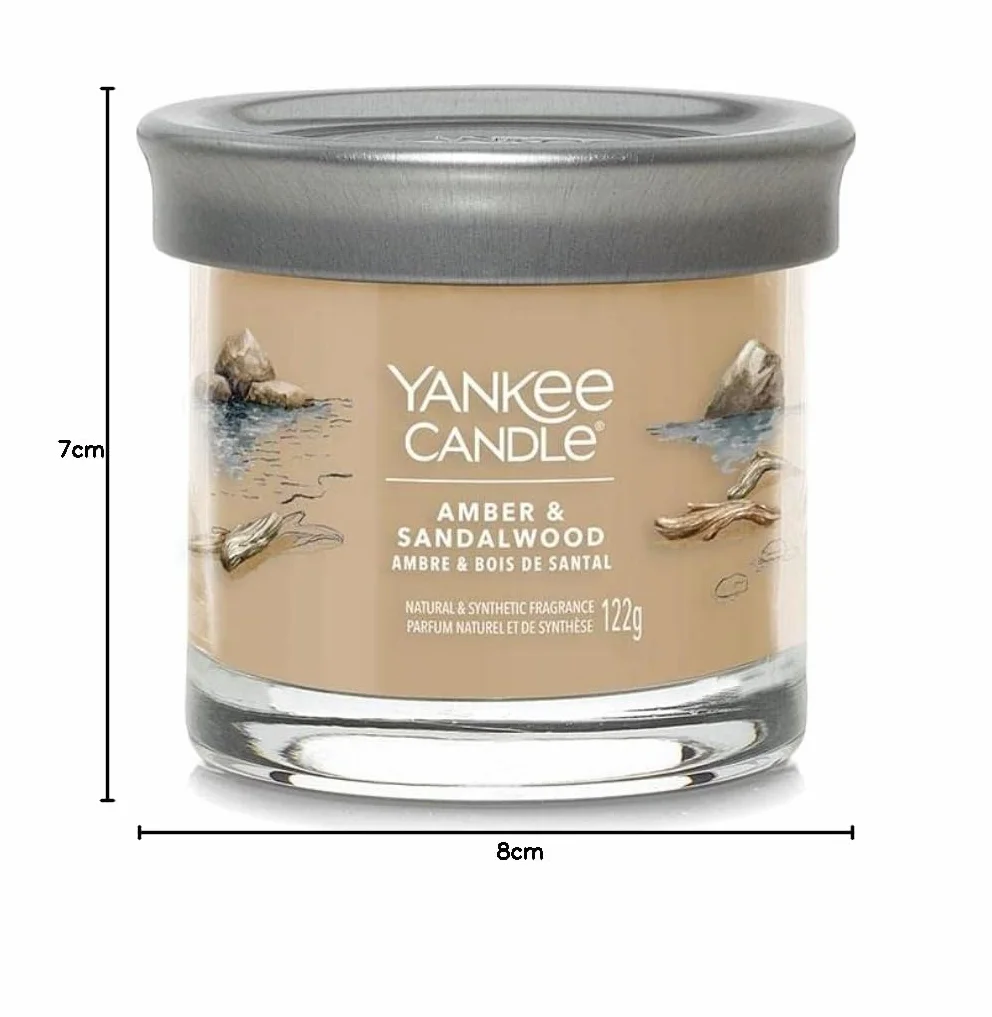 YANKEE CANDLE Podpis Small Tumbler Amber Sandalwood
