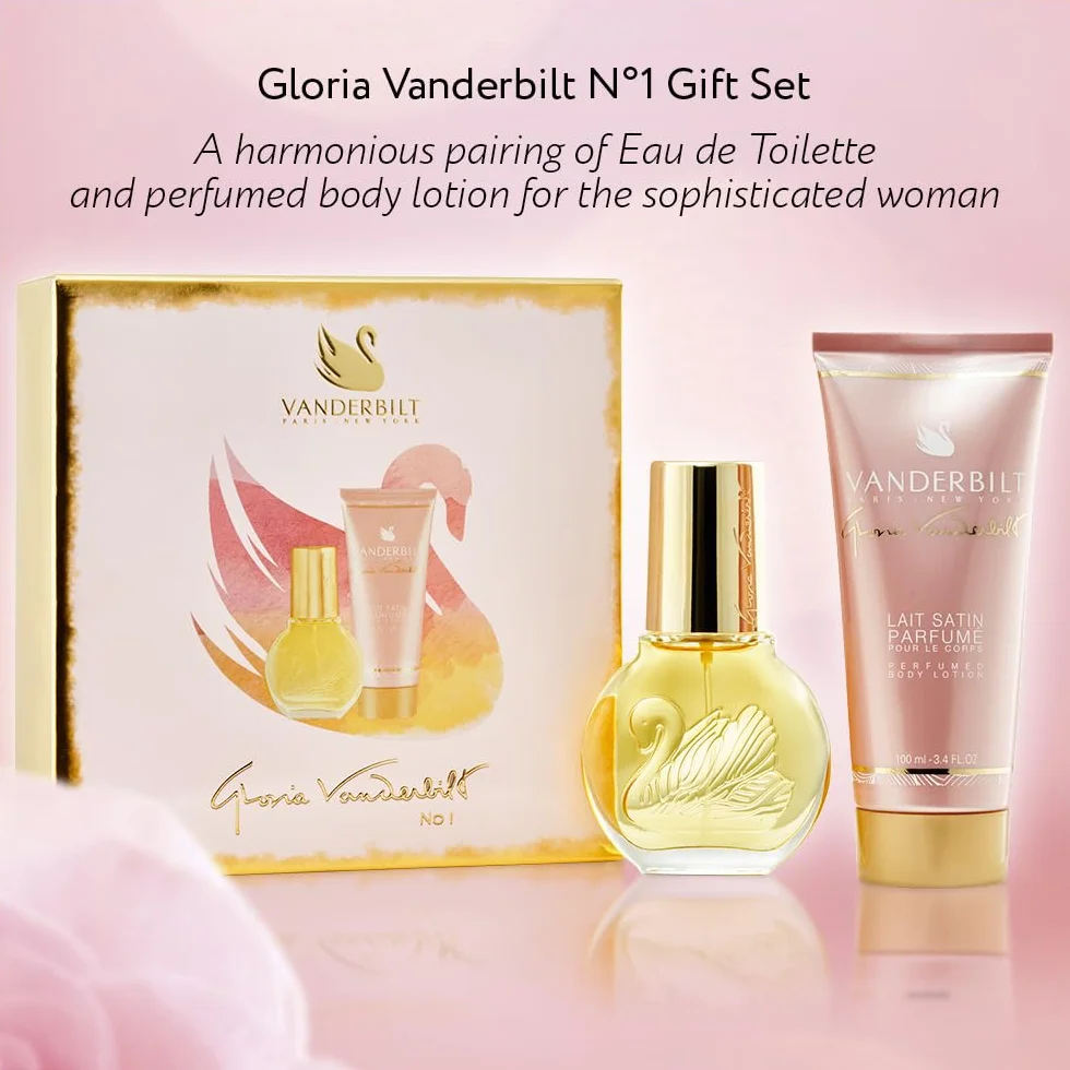 Gloria VanderBilt No.1 Set de Fragancias para Mujeres, Perfume 30ml + Loción corporal 100ml