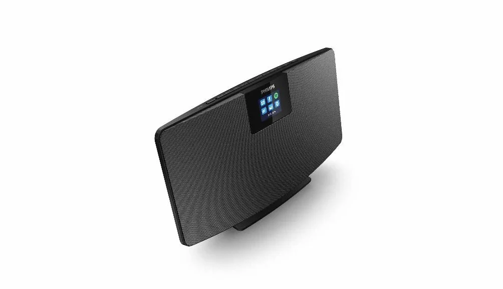 Philips M2805/10 radio internetowe, radio DAB+ (WiFi, wielokrotne Bluetooth, Spotify Connect, funkcja alarmu, dźwięk stereo, wyświetlacz TFT, smukły design), czarne – model 2020/2021