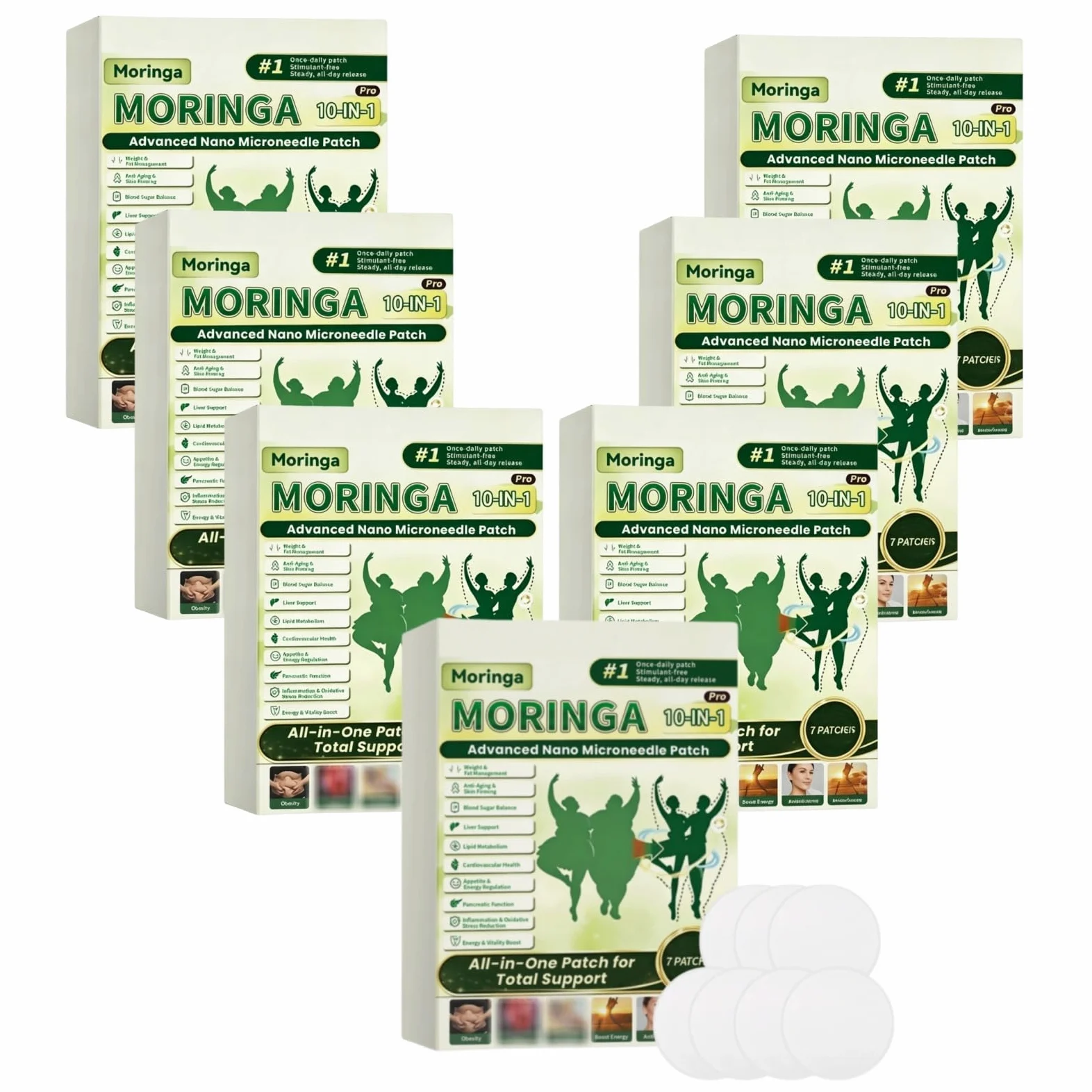 Plaster wyszczuplający 10 w 1 Moringa i Berberyna, naturalna nano-mikroneedle, ultra cienka niewidoczna, łatwa w aplikacji, spłaszcza brzuch, ujędrnia skórę, codzienne użytkowanie dla mężczyzn i