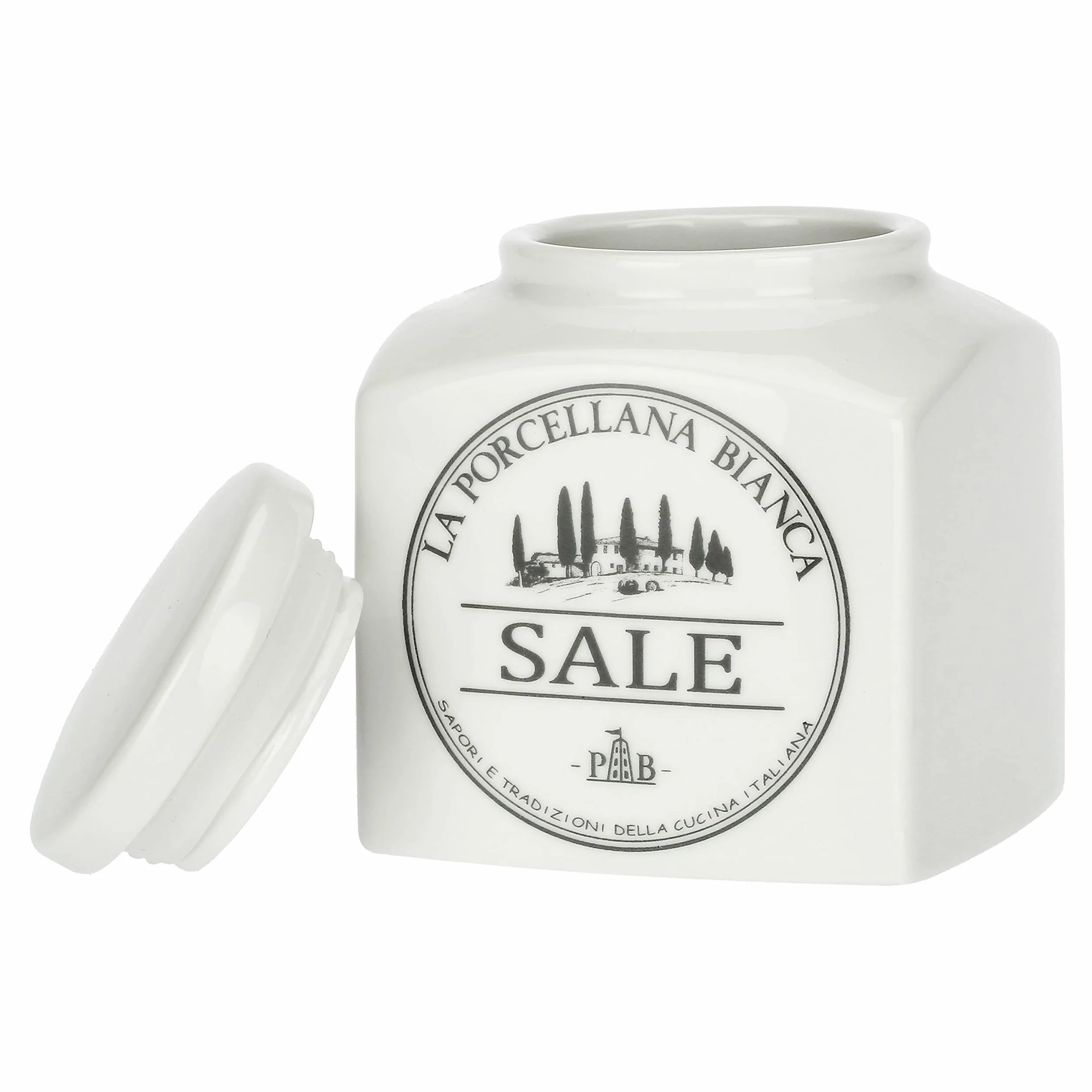 Porcellana Conserva porcelanowy pojemnik na sól 480 ml pudełko prezentowe