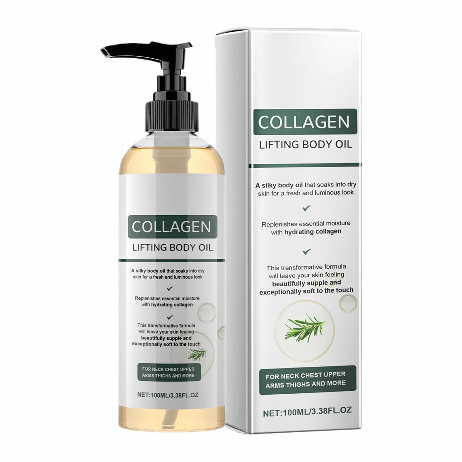 Skin Tightening Oil 100ml Non-Greasy Fast Absorbing Hydrating Body Oil for Women