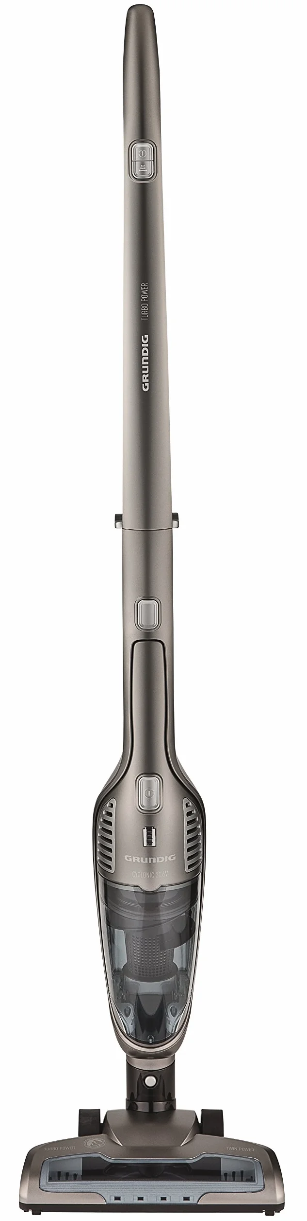 Grundig VCH9832 Odkurzacz Akumulatorowy 2w1, Tworzywo Sztuczne, 115 W, 0,5 L, Szary
