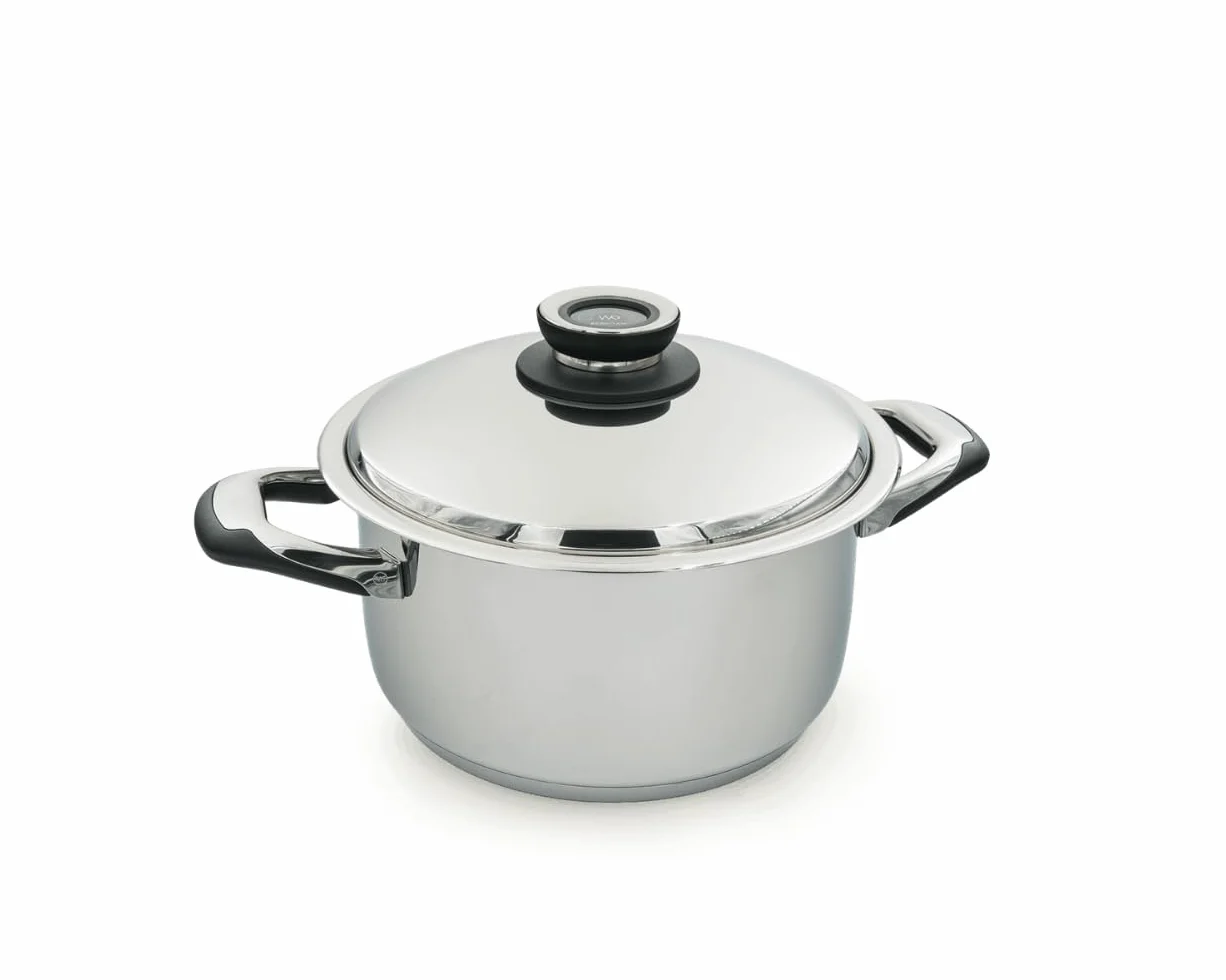 Garnek do gotowania ze stali nierdzewnej 18/10 z termometrem 6L ECOVITAM