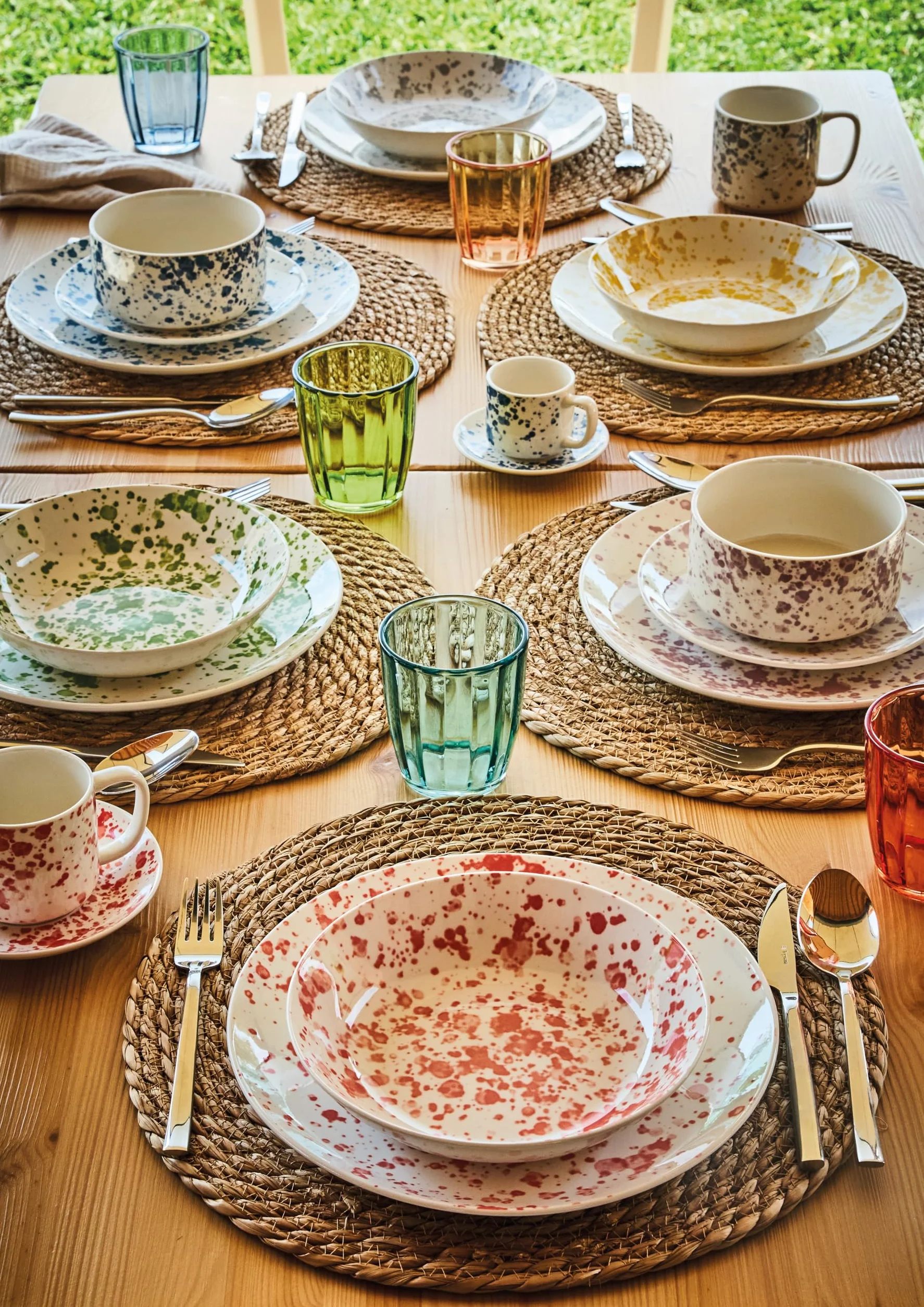 Tognana Apulia zestaw obiadowy 18-częściowy dla 6 osób, porcelana, wielokolorowy