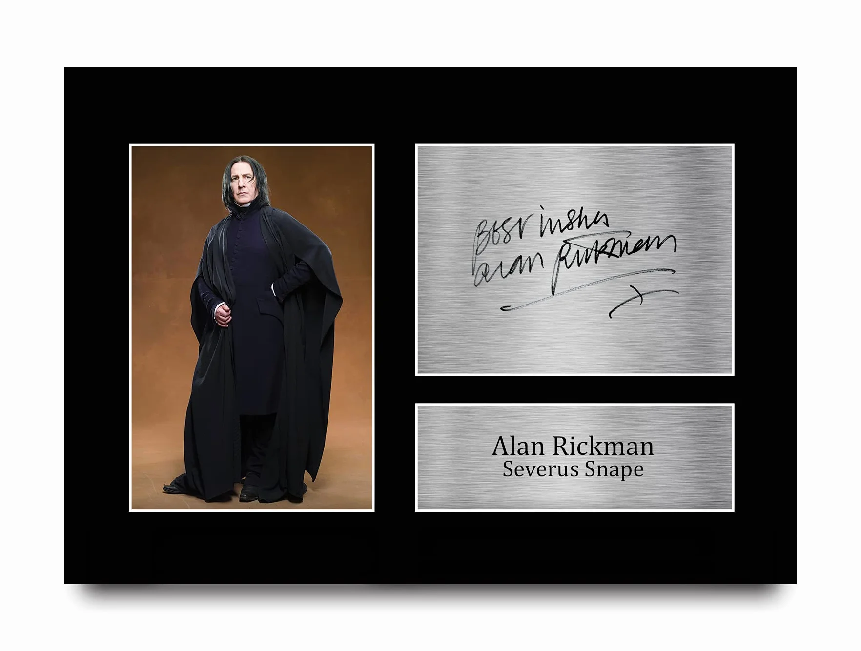 Alan Rickman Severus Snape Harry Potter A4 autograf prezent dla fanów